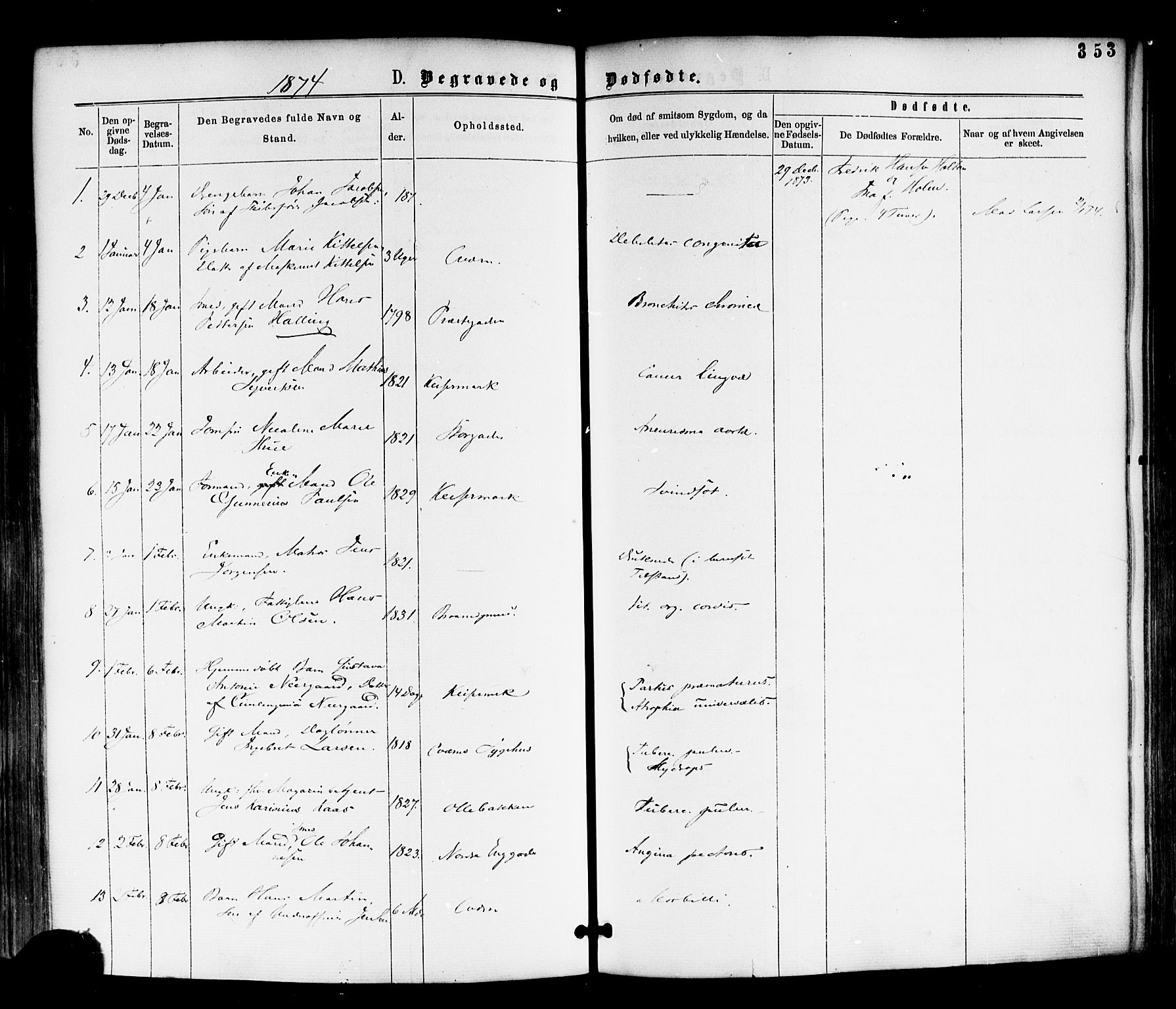 Horten kirkebøker, AV/SAKO-A-348/F/Fa/L0002: Parish register (official) no. 2, 1872-1877, p. 353