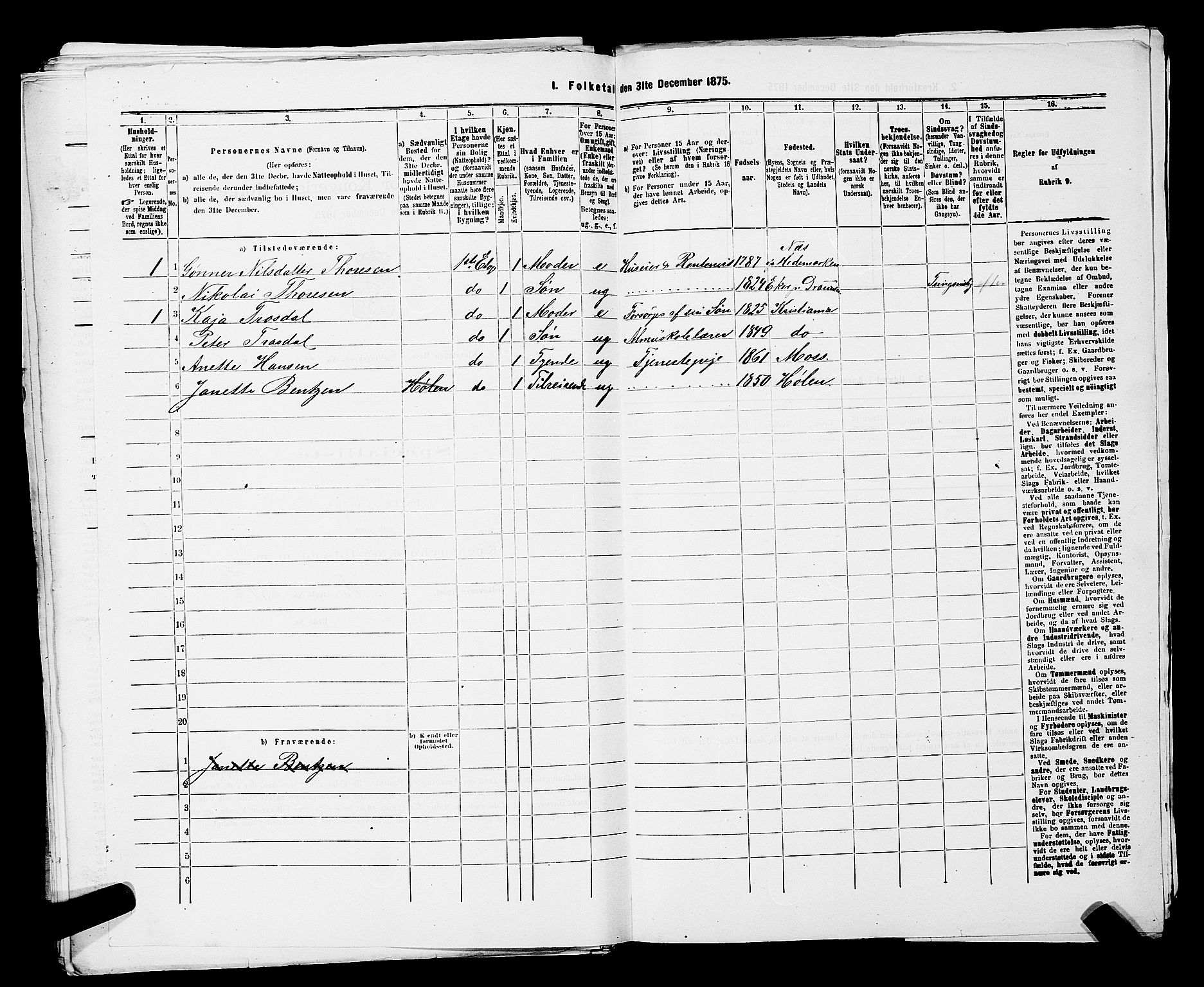 RA, 1875 census for 0104B Moss/Moss, 1875, p. 799