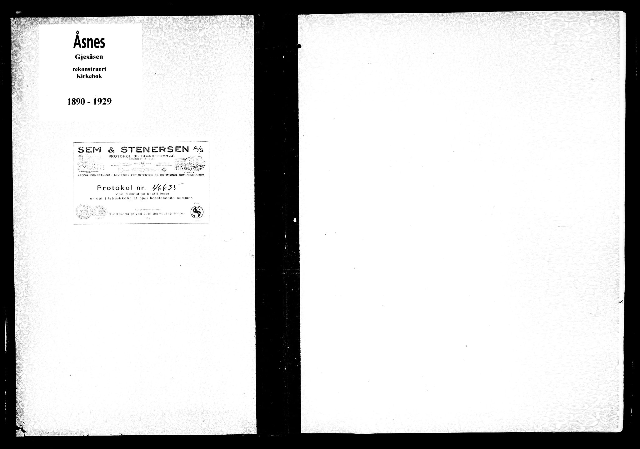 Åsnes prestekontor, SAH/PREST-042/H/Ha/Haa/L0000D: Parish register (official) no. 0B, 1890-1929
