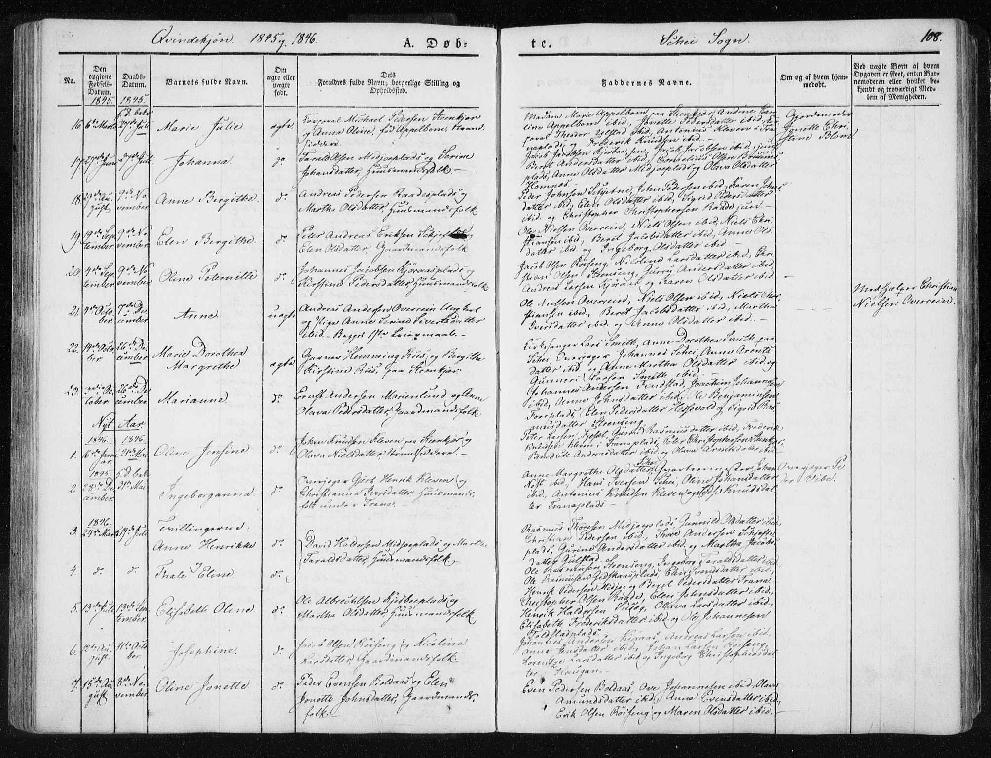 Ministerialprotokoller, klokkerbøker og fødselsregistre - Nord-Trøndelag, AV/SAT-A-1458/735/L0339: Parish register (official) no. 735A06 /2, 1836-1848, p. 108