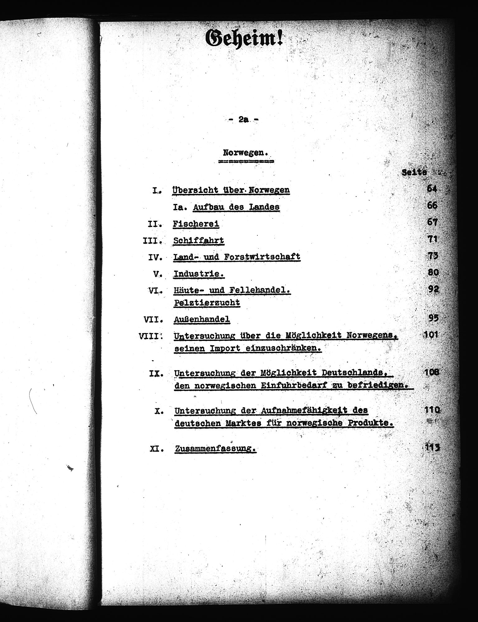 Documents Section, RA/RAFA-2200/V/L0090: Amerikansk mikrofilm "Captured German Documents".
Box No. 952.  FKA jnr. 59/1955., 1940, p. 72