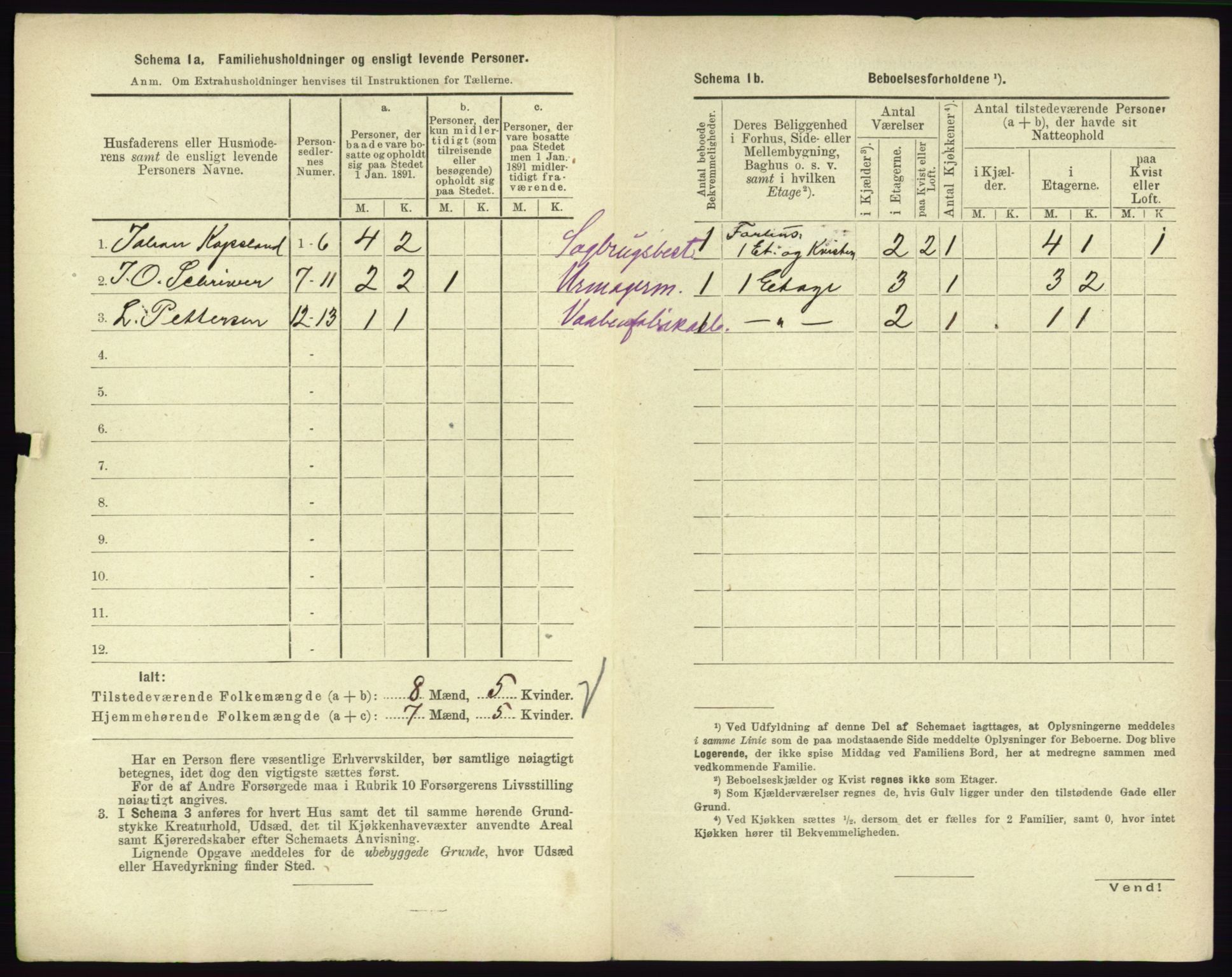 RA, 1891 census for 0604 Kongsberg, 1891, p. 1228