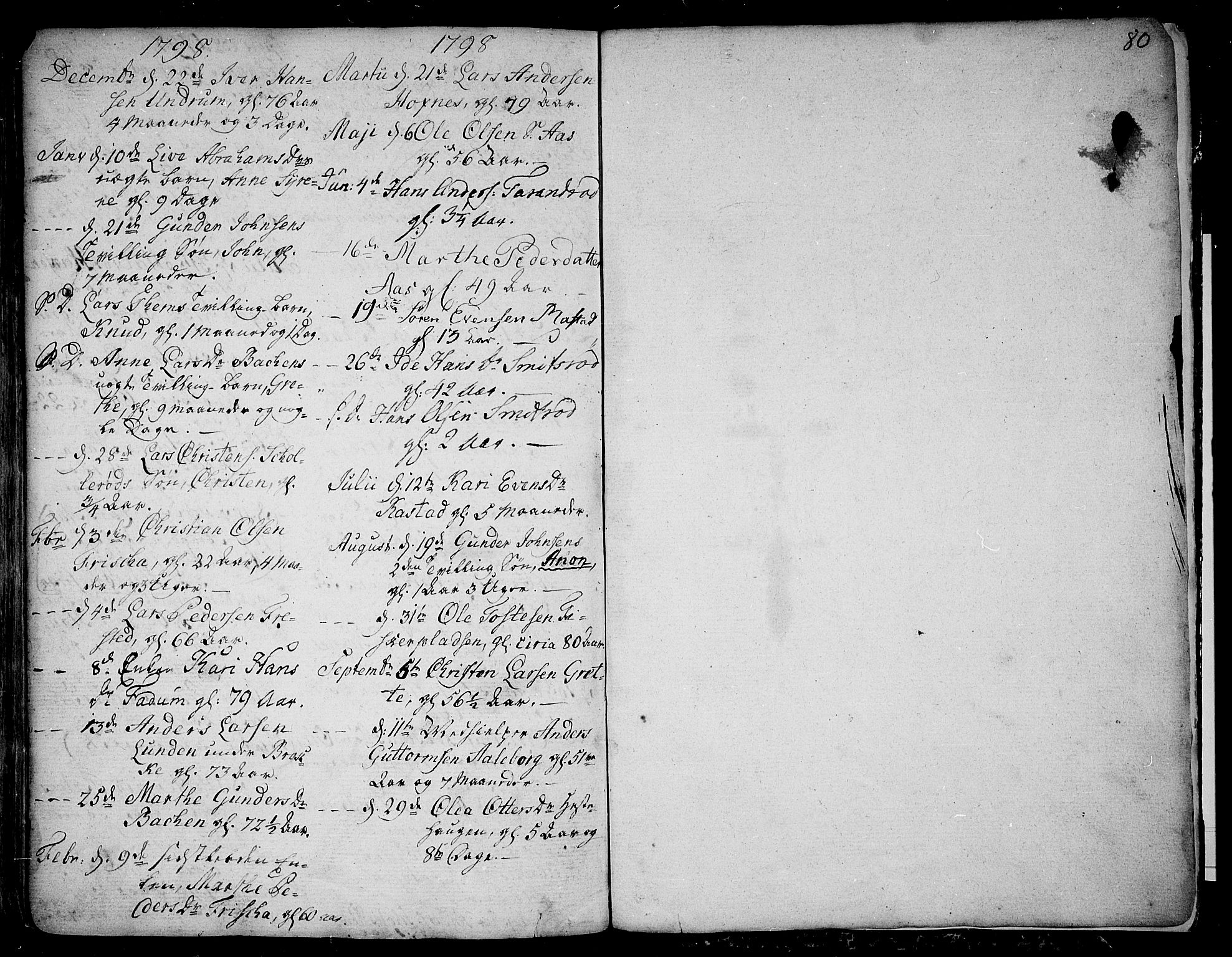 Sem kirkebøker, AV/SAKO-A-5/F/Fa/L0002: Parish register (official) no. I 2, 1764-1798, p. 80