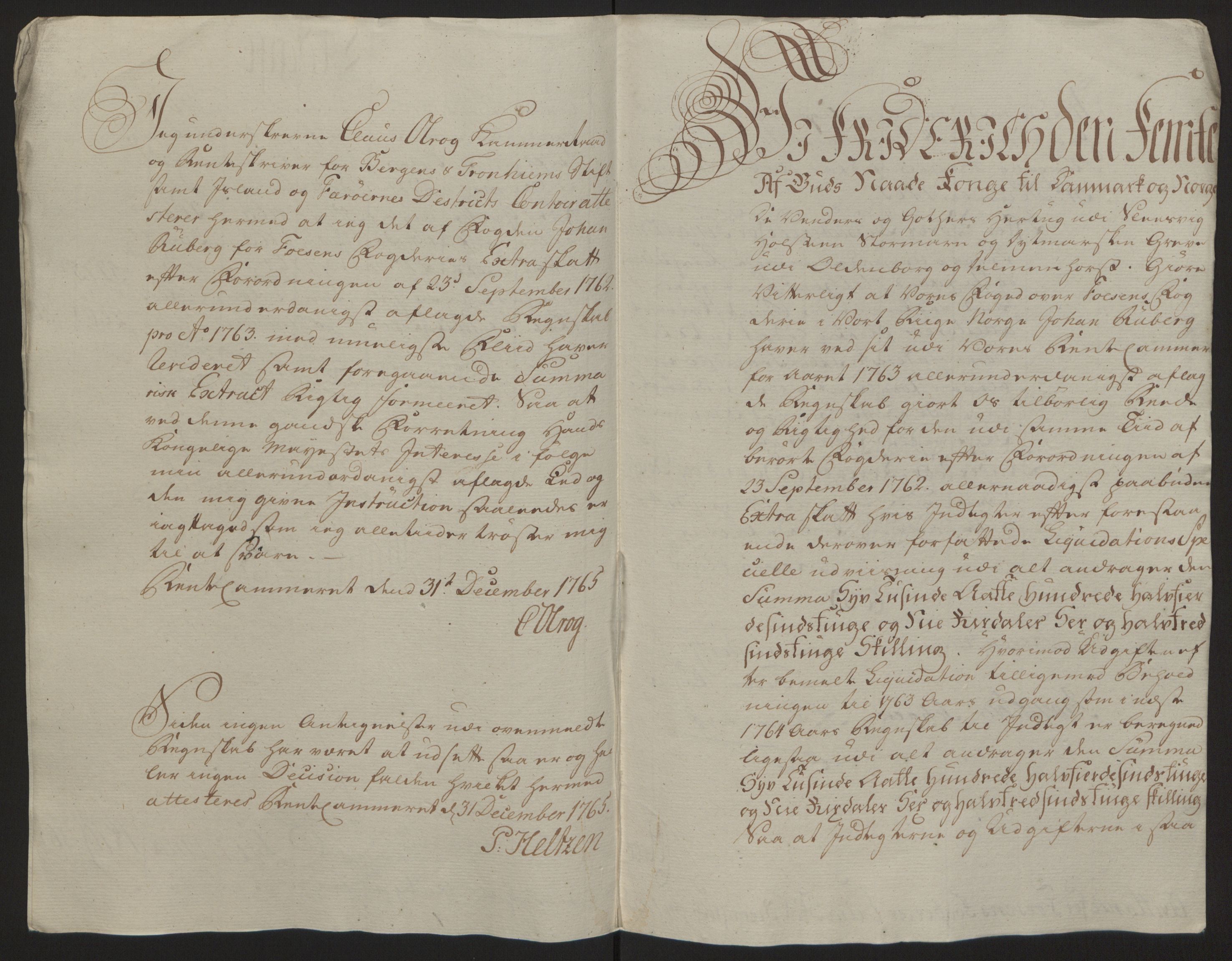 Rentekammeret inntil 1814, Reviderte regnskaper, Fogderegnskap, AV/RA-EA-4092/R57/L3930: Ekstraskatten Fosen, 1762-1763, p. 309