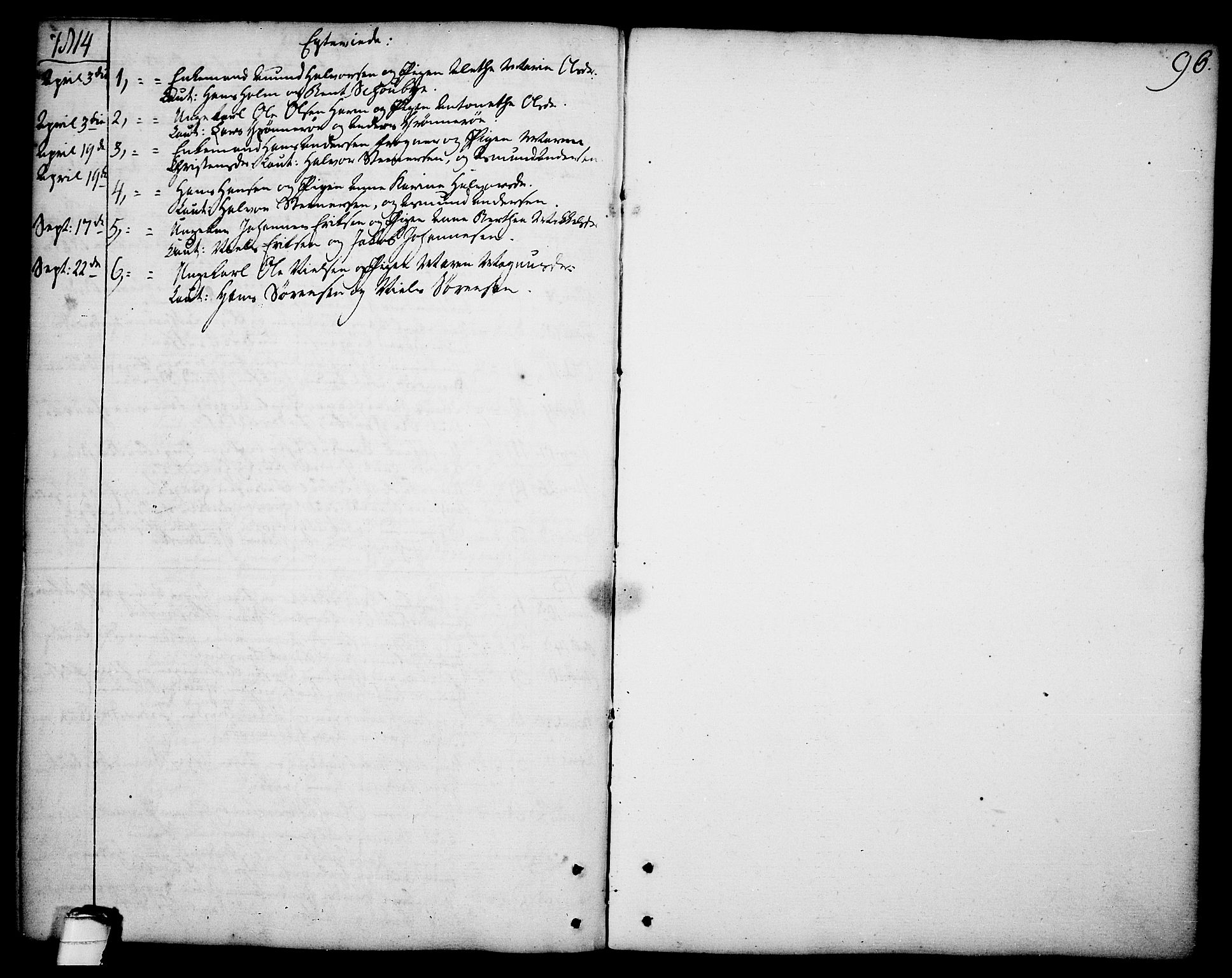Brevik kirkebøker, SAKO/A-255/F/Fa/L0003: Parish register (official) no. 3, 1764-1814, p. 96