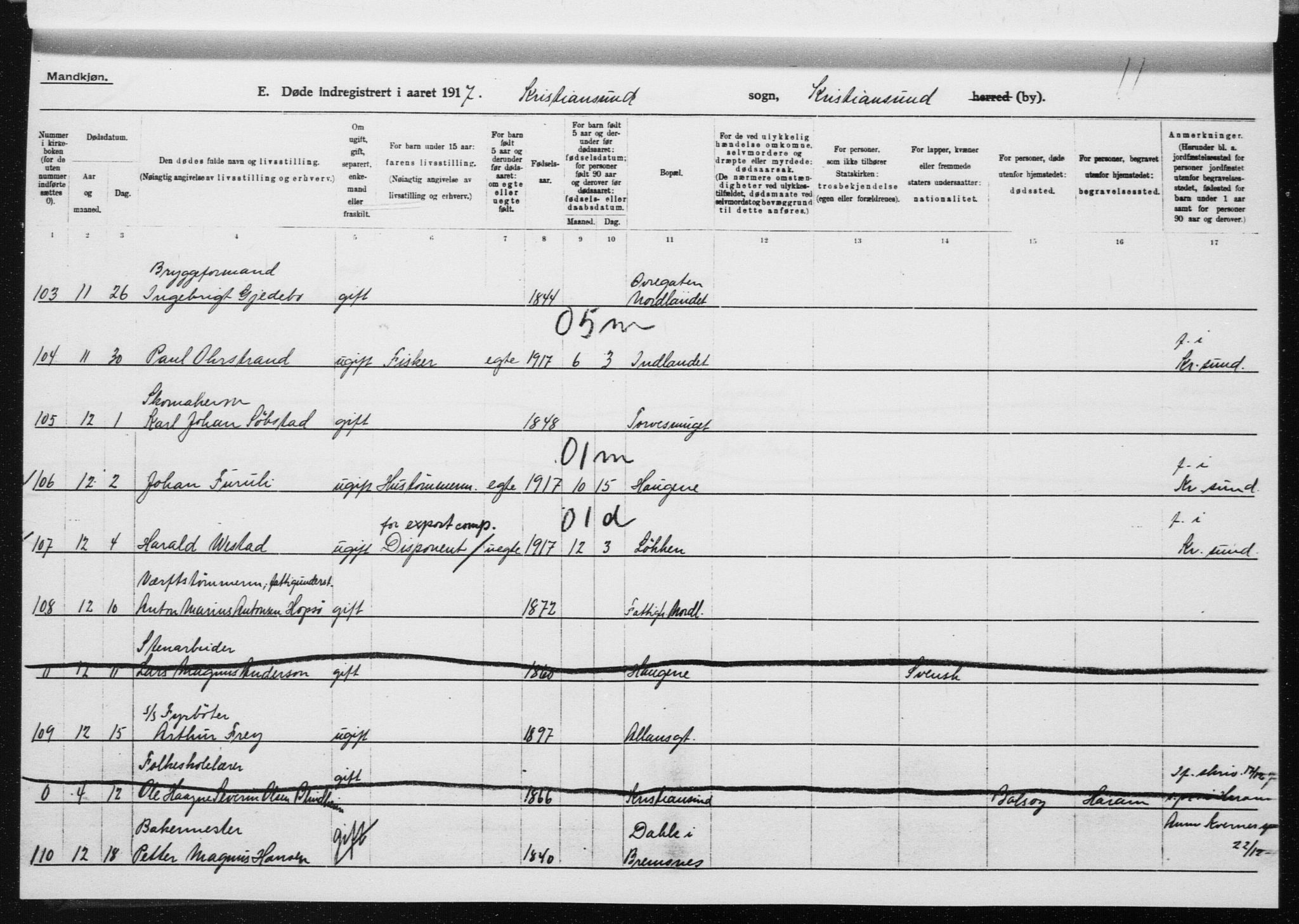 Ministerialprotokoller, klokkerbøker og fødselsregistre - Møre og Romsdal, AV/SAT-A-1454/572/L0863: Parish register (official) no. 572D07, 1917-1935