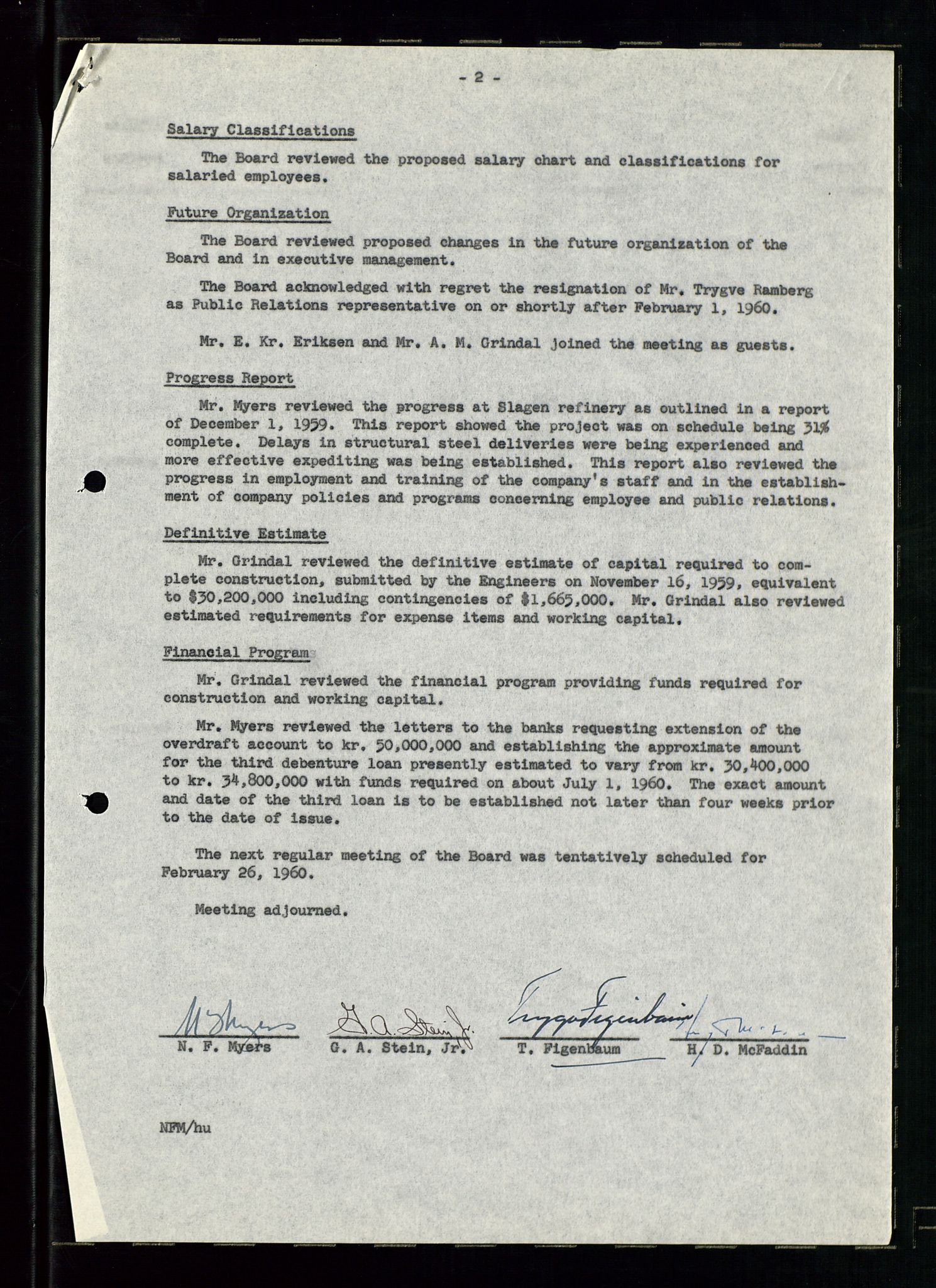 PA 1537 - A/S Essoraffineriet Norge, AV/SAST-A-101957/A/Aa/L0001/0001: Styremøter / Styremøter, board meetings, 1959-1961, p. 198