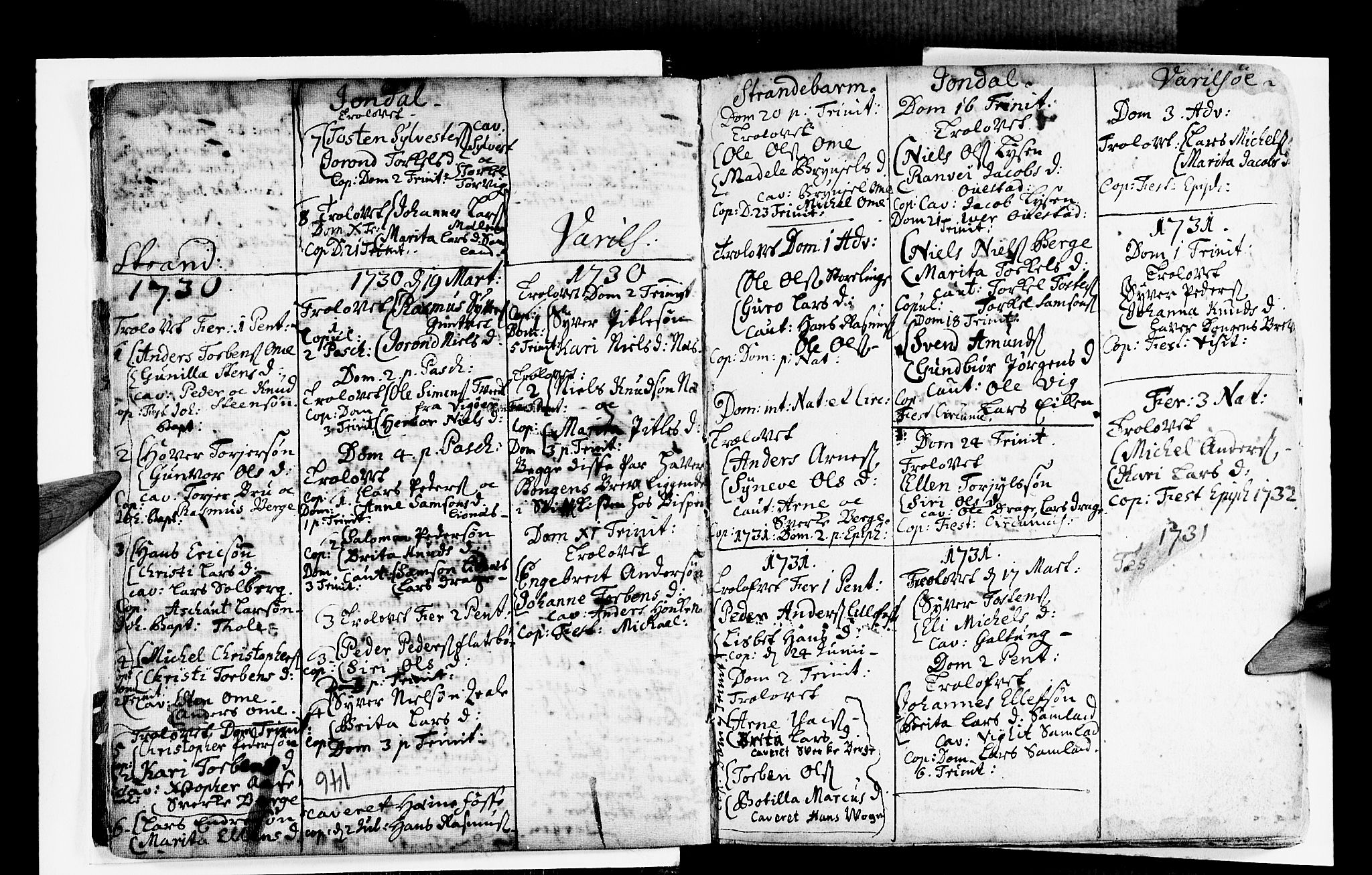 Strandebarm sokneprestembete, SAB/A-78401/H/Haa: Parish register (official) no. A 2 /1, 1727-1750, p. 146
