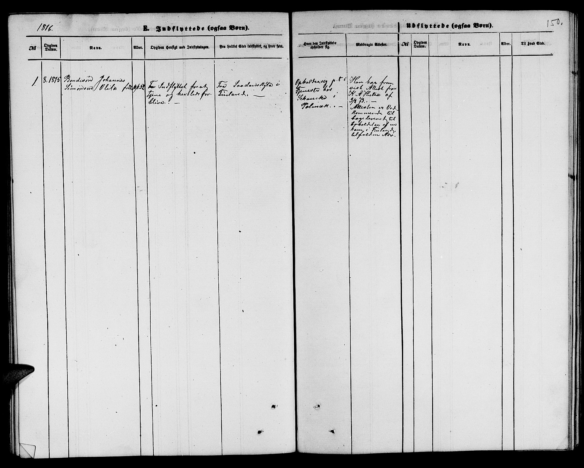 Nesseby sokneprestkontor, SATØ/S-1330/H/Hb/L0006klokker: Parish register (copy) no. 6, 1860-1876, p. 150
