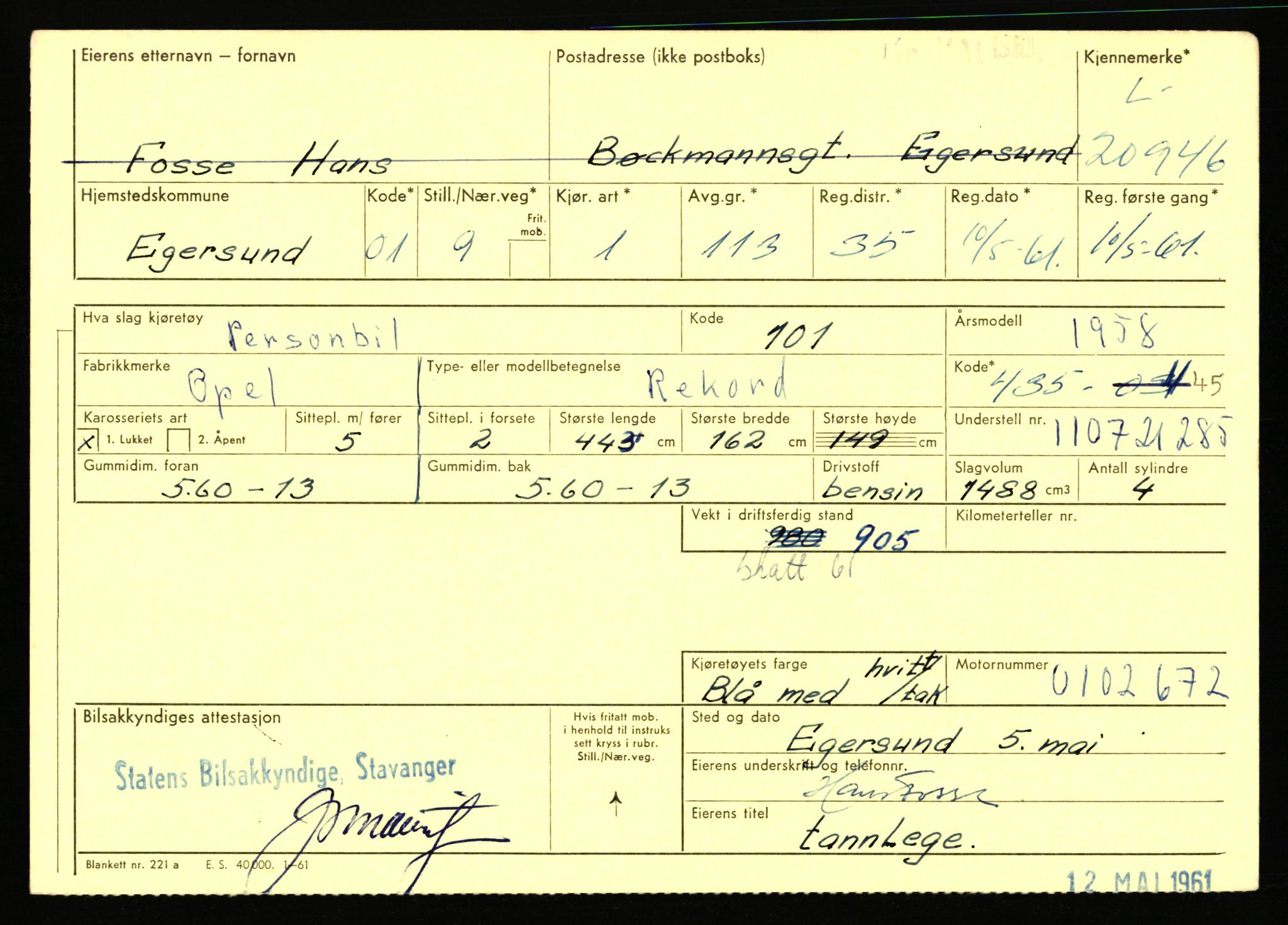 Stavanger trafikkstasjon, AV/SAST-A-101942/0/F/L0037: L-20500 - L-21499, 1930-1971, p. 1407