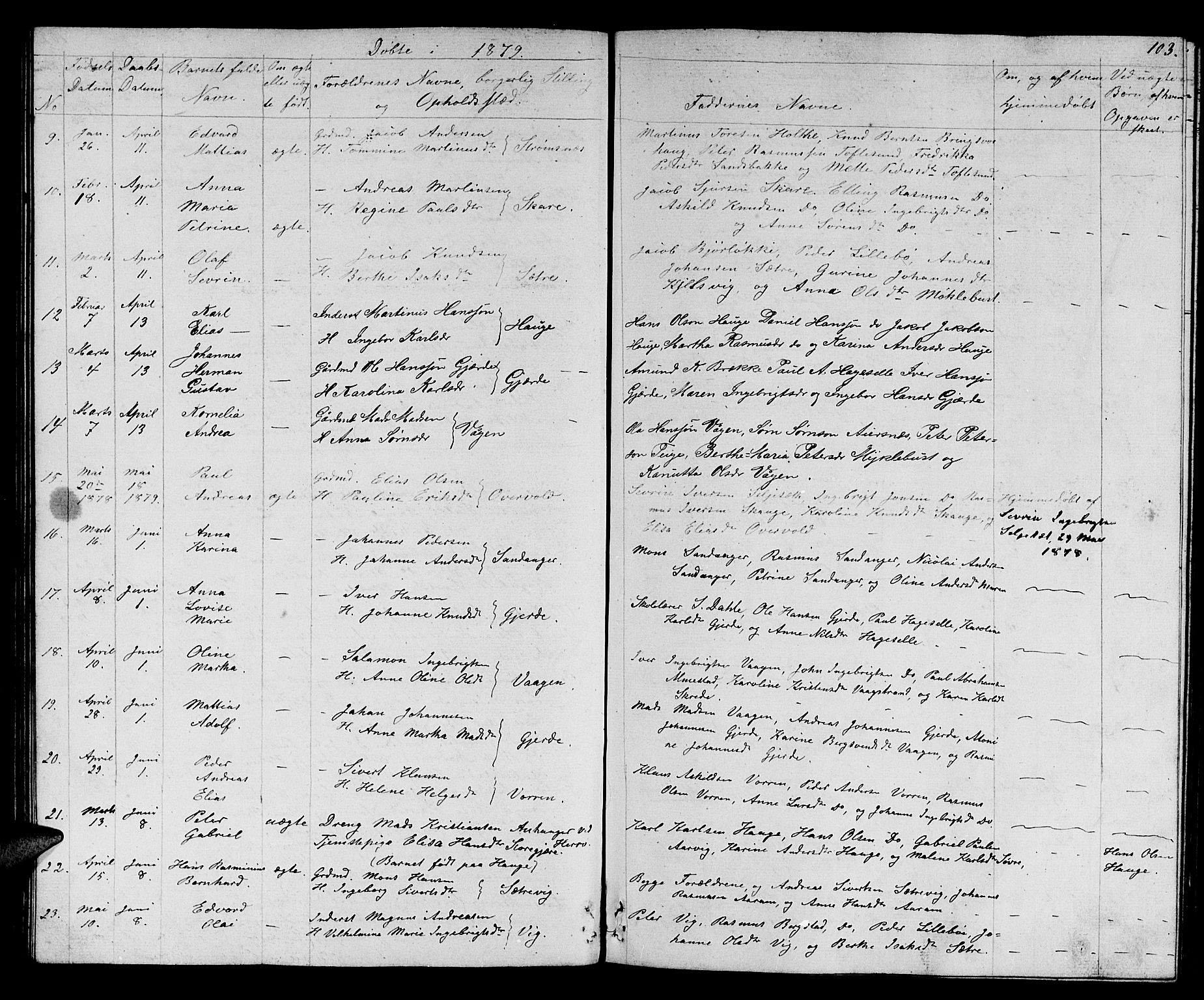 Ministerialprotokoller, klokkerbøker og fødselsregistre - Møre og Romsdal, AV/SAT-A-1454/503/L0047: Parish register (copy) no. 503C02, 1854-1884, p. 103