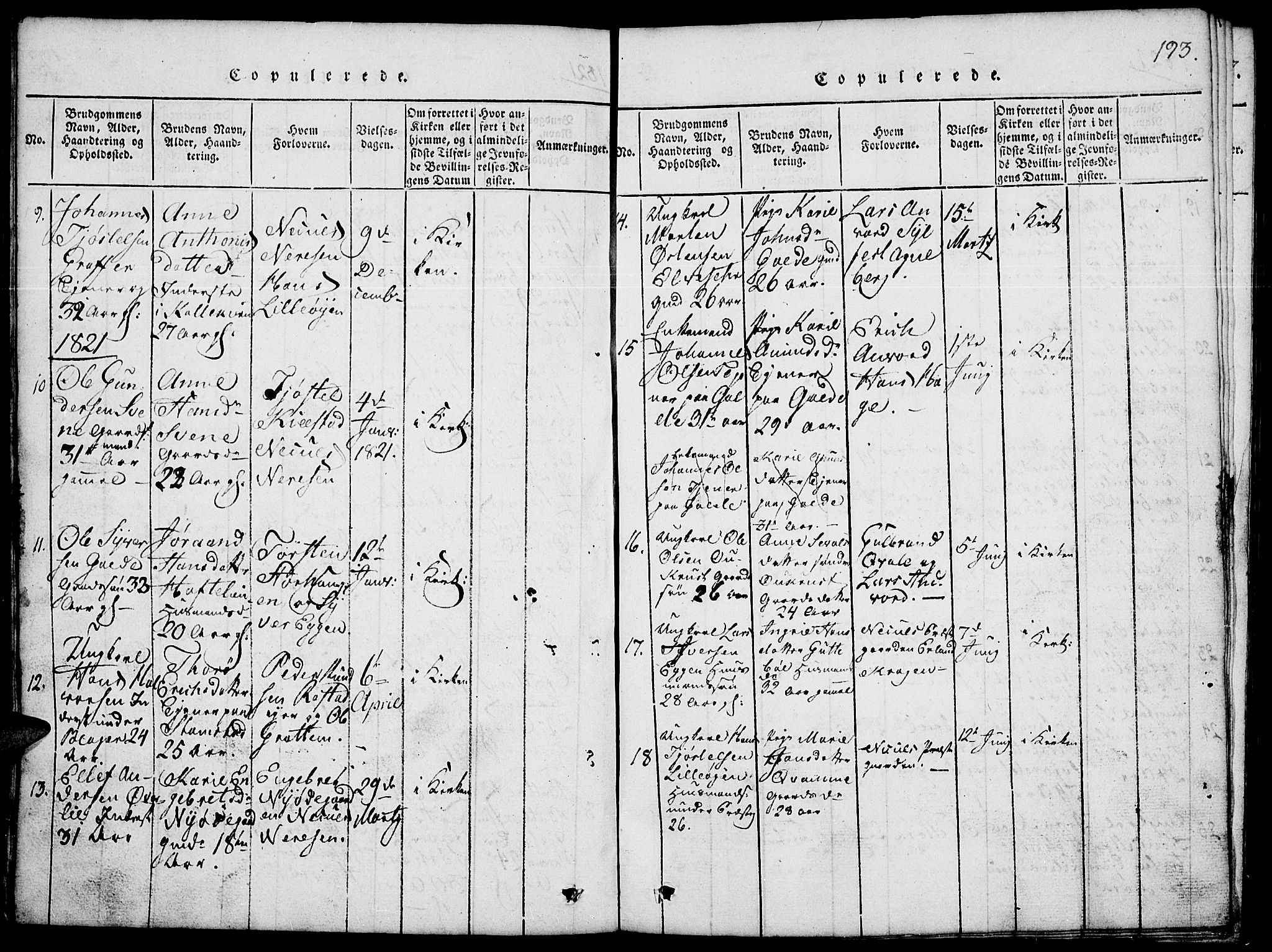 Lom prestekontor, AV/SAH-PREST-070/L/L0001: Parish register (copy) no. 1, 1815-1836, p. 193