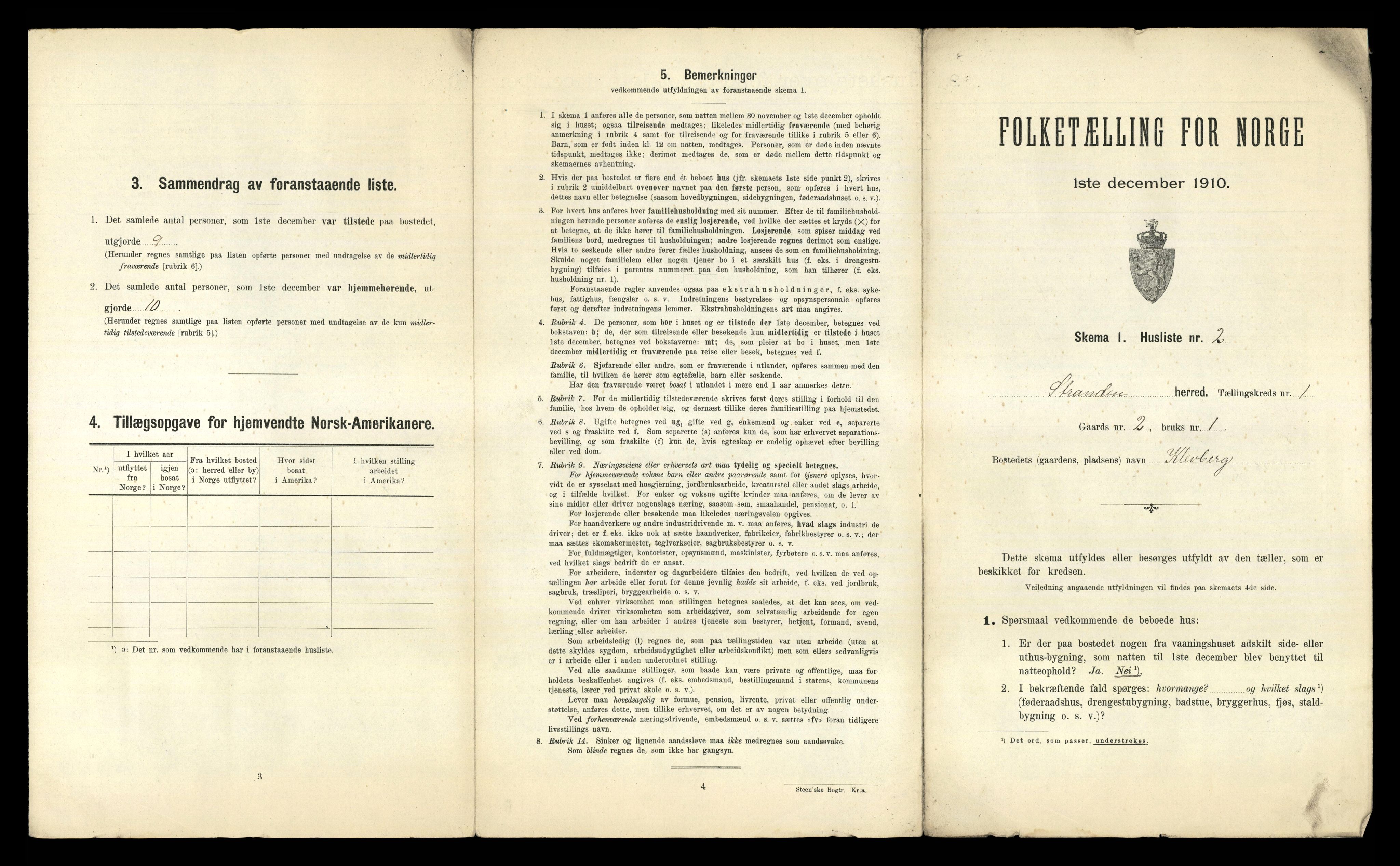 RA, 1910 census for Stranda, 1910, p. 28