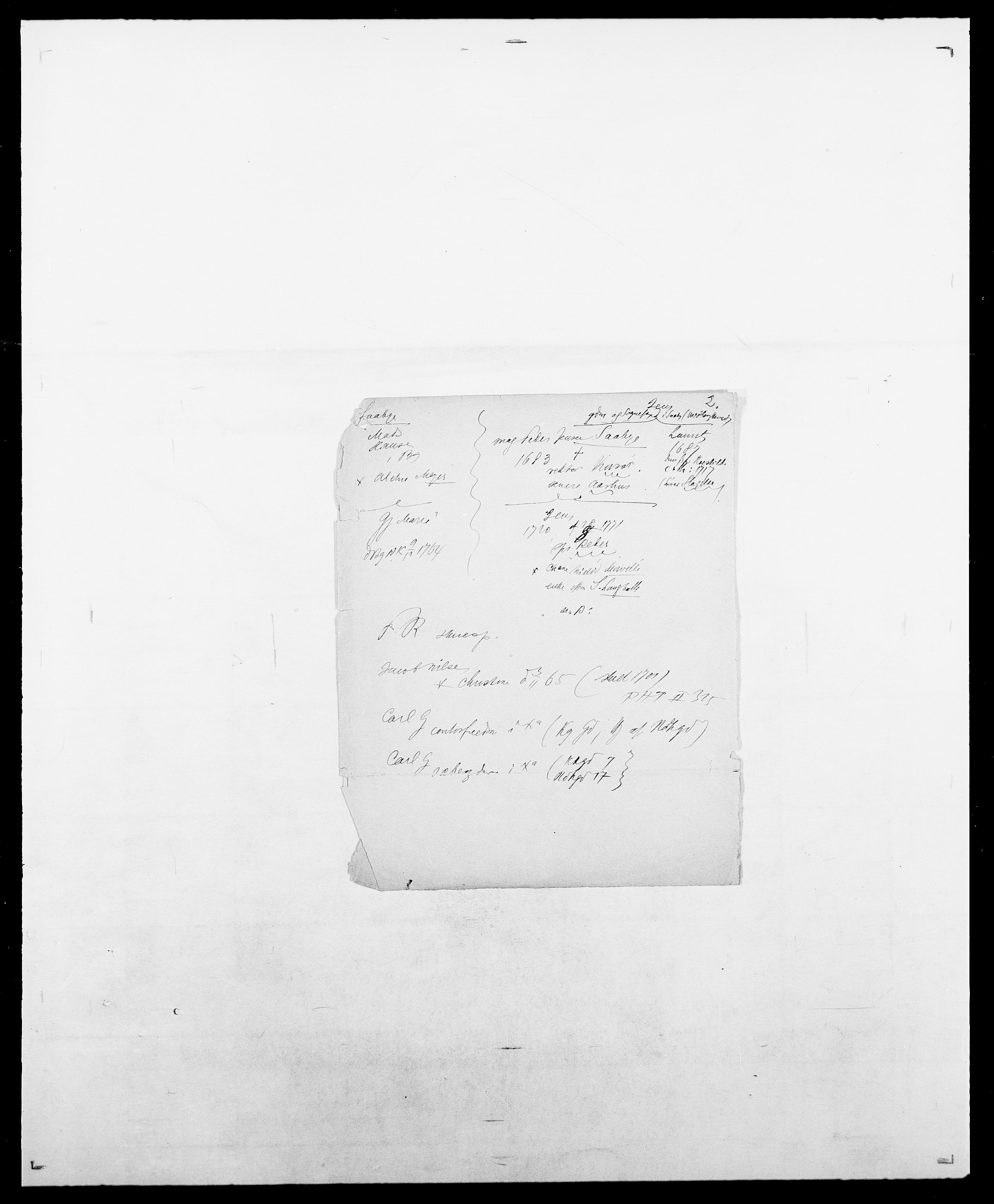 Delgobe, Charles Antoine - samling, AV/SAO-PAO-0038/D/Da/L0034: Saabye - Schmincke, p. 4