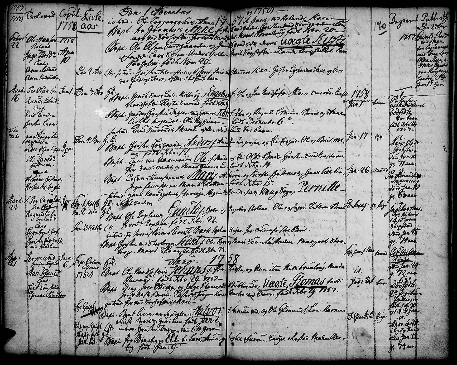 Fåberg prestekontor, SAH/PREST-086/H/Ha/Haa/L0001: Parish register (official) no. 1, 1727-1775, p. 170