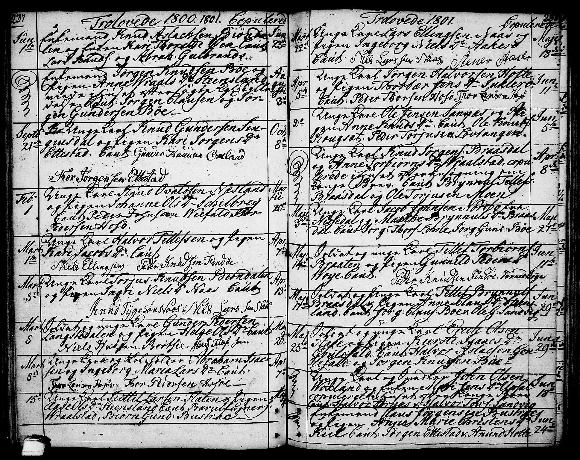 Drangedal kirkebøker, SAKO/A-258/F/Fa/L0003: Parish register (official) no. 3, 1768-1814, p. 237-238