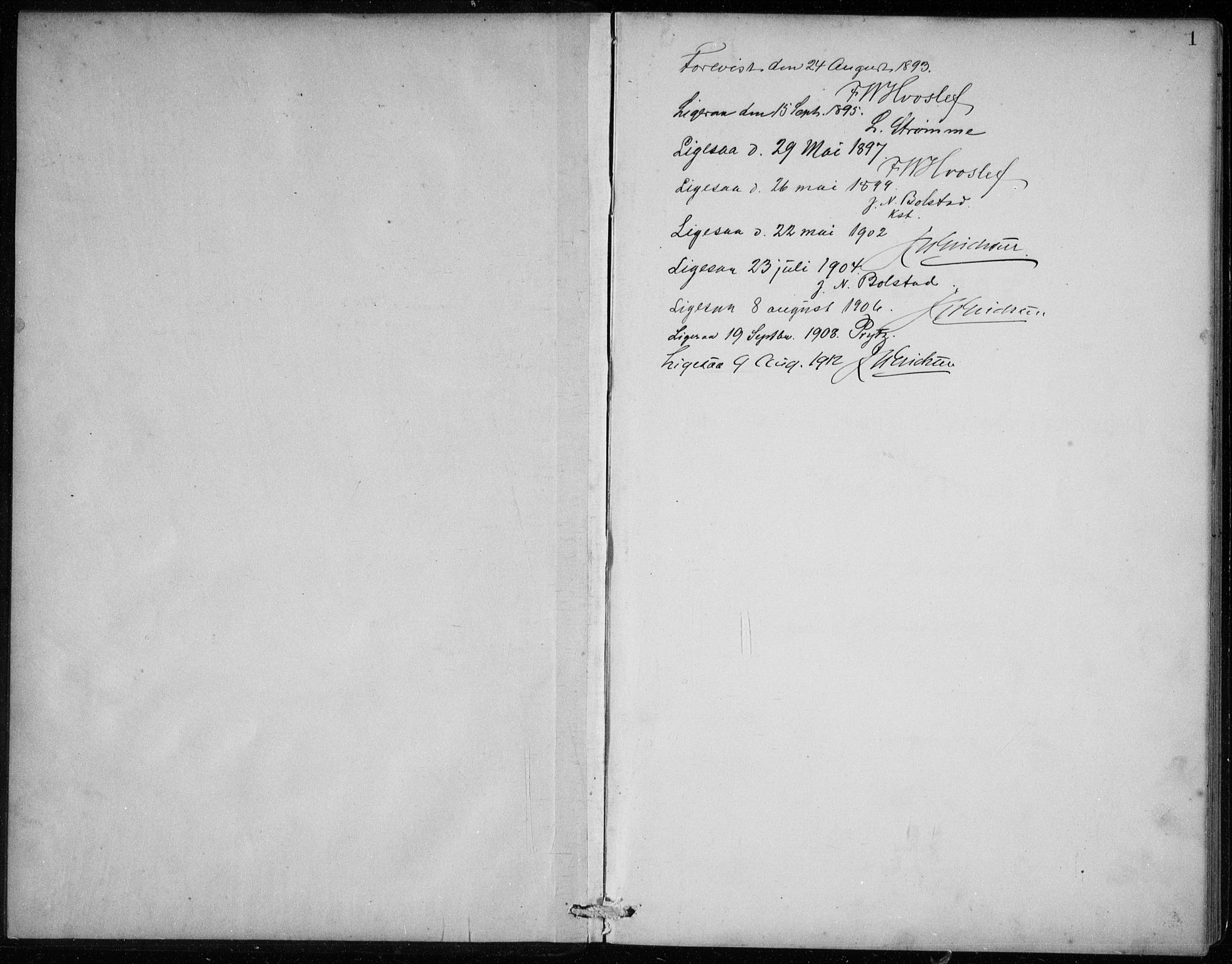 Davik sokneprestembete, SAB/A-79701/H/Hab/Haba/L0002: Parish register (copy) no. A 2, 1890-1911, p. 1