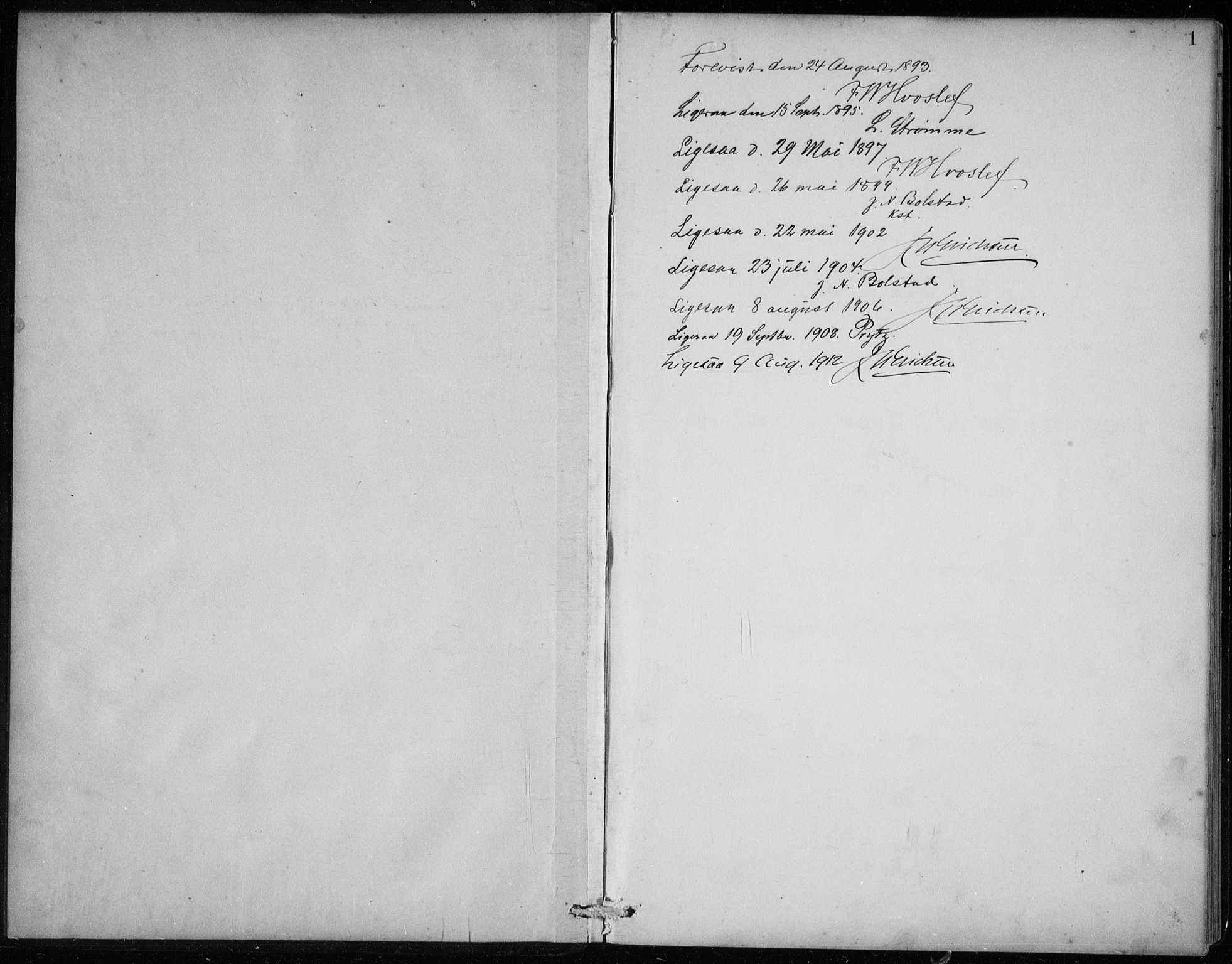 Davik sokneprestembete, AV/SAB-A-79701/H/Hab/Haba/L0002: Parish register (copy) no. A 2, 1890-1911, p. 1