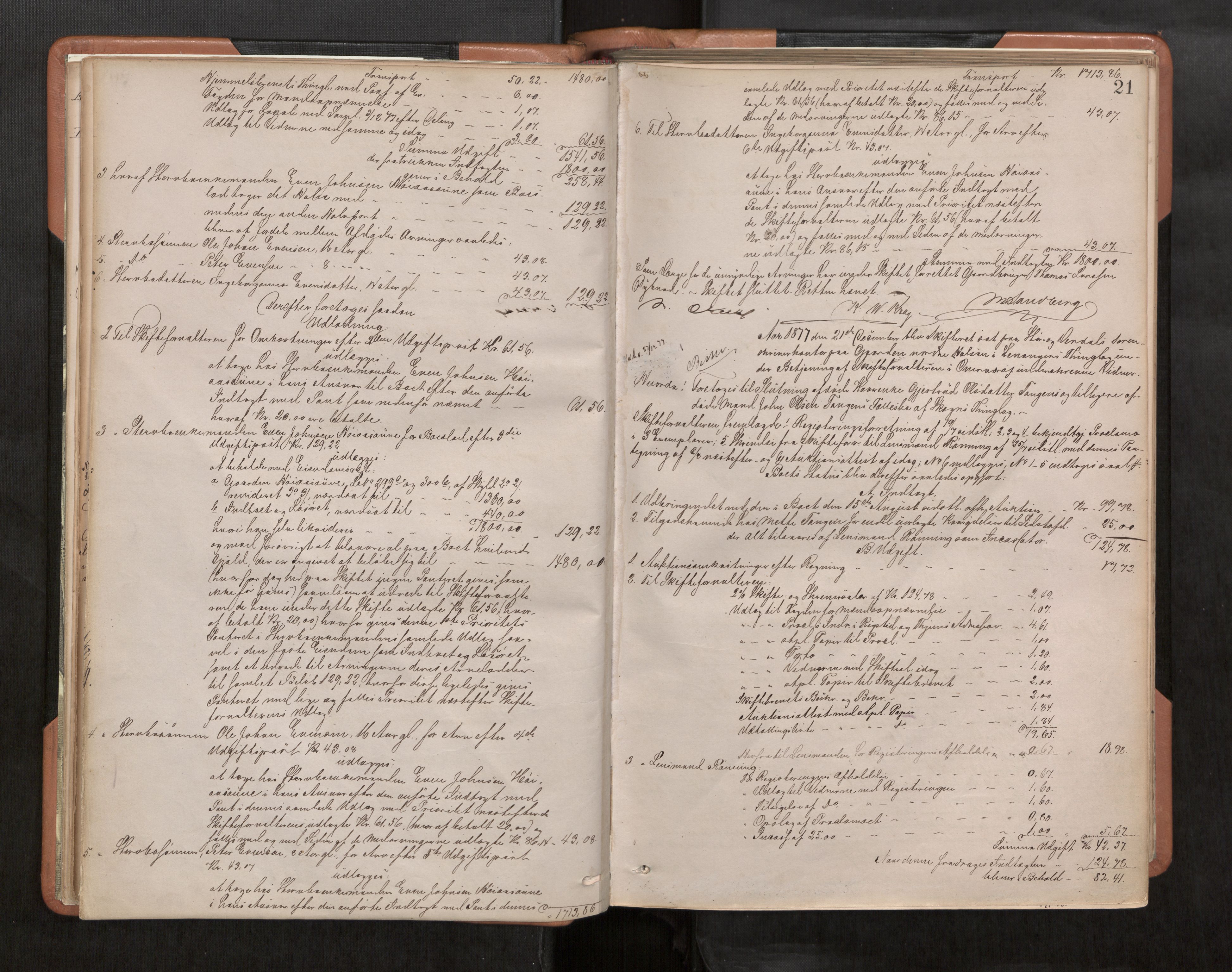 Stjør- og Verdal sorenskriveri, AV/SAT-A-4167/1/3/3A/L0044: Skifteslutningsprotokoll, 1877-1884, p. 21