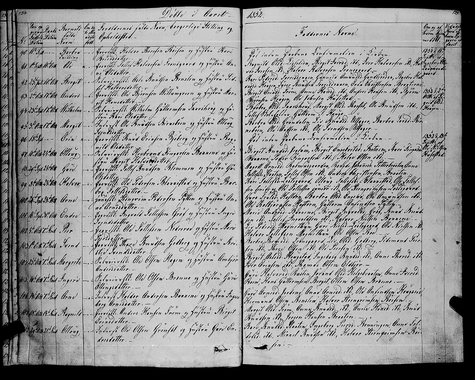 Gol kirkebøker, AV/SAKO-A-226/F/Fa/L0002: Parish register (official) no. I 2, 1837-1863, p. 138-139