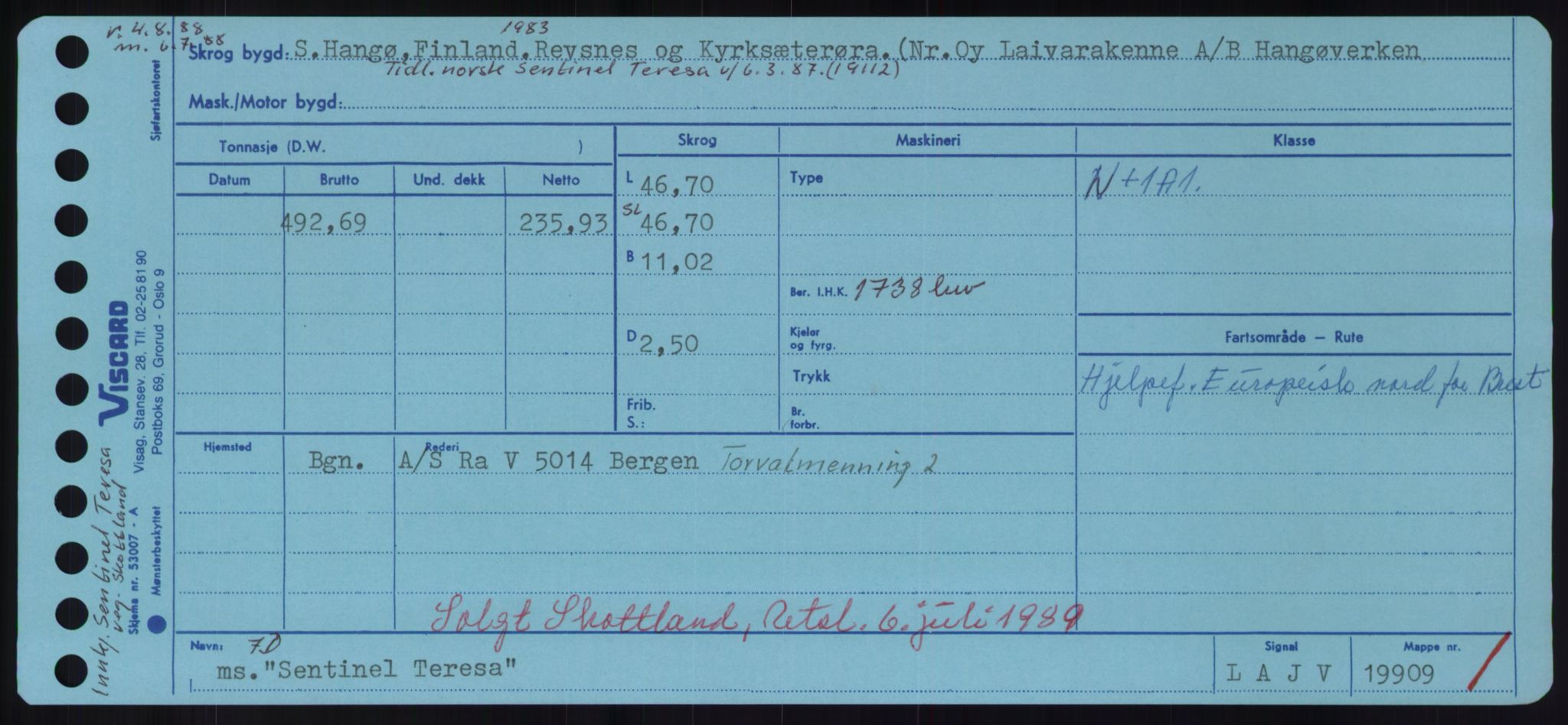 Sjøfartsdirektoratet med forløpere, Skipsmålingen, RA/S-1627/H/Hd/L0032: Fartøy, San-Seve, p. 513