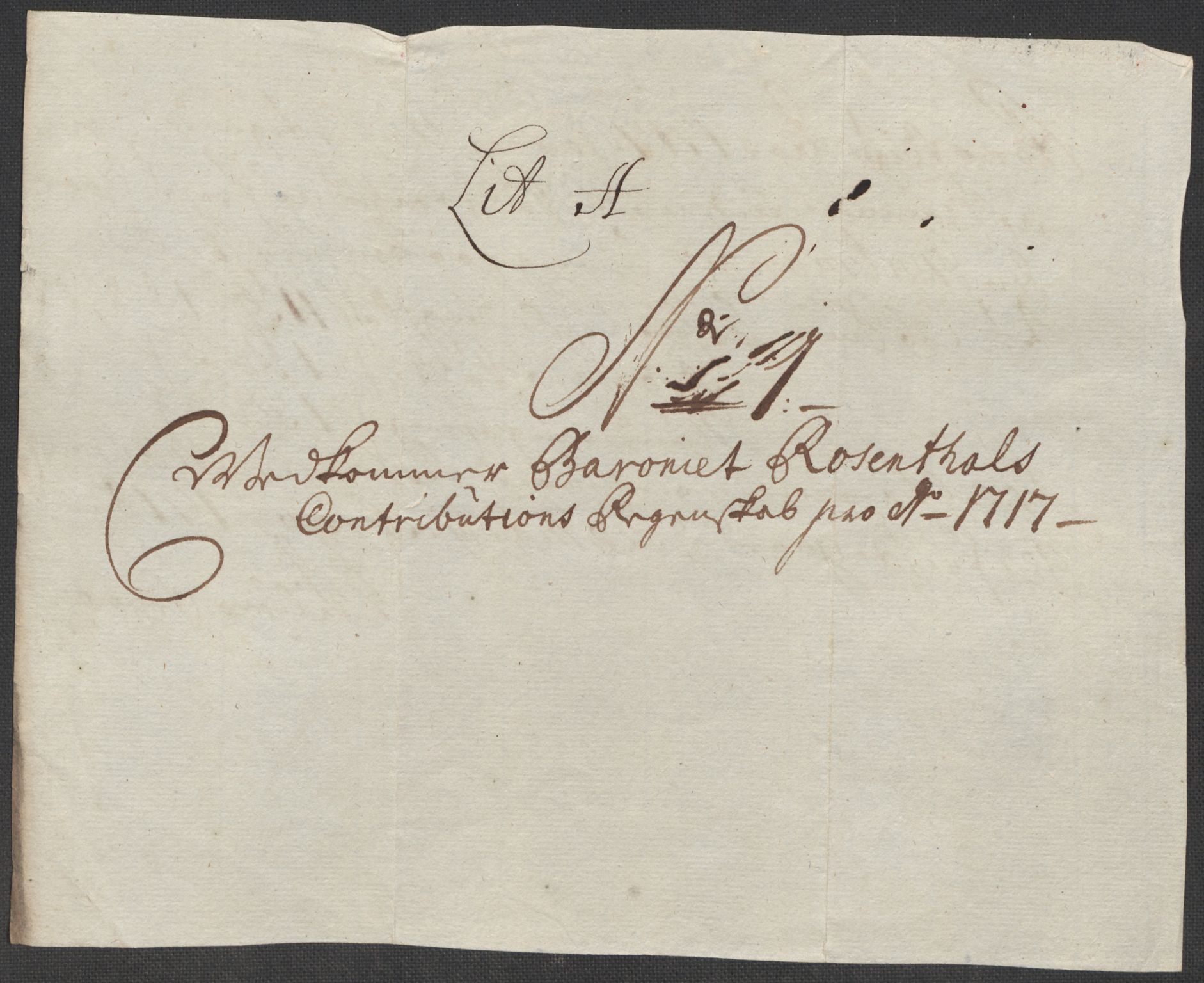 Rentekammeret inntil 1814, Reviderte regnskaper, Fogderegnskap, AV/RA-EA-4092/R49/L3139: Fogderegnskap Rosendal Baroni, 1715-1717, p. 220