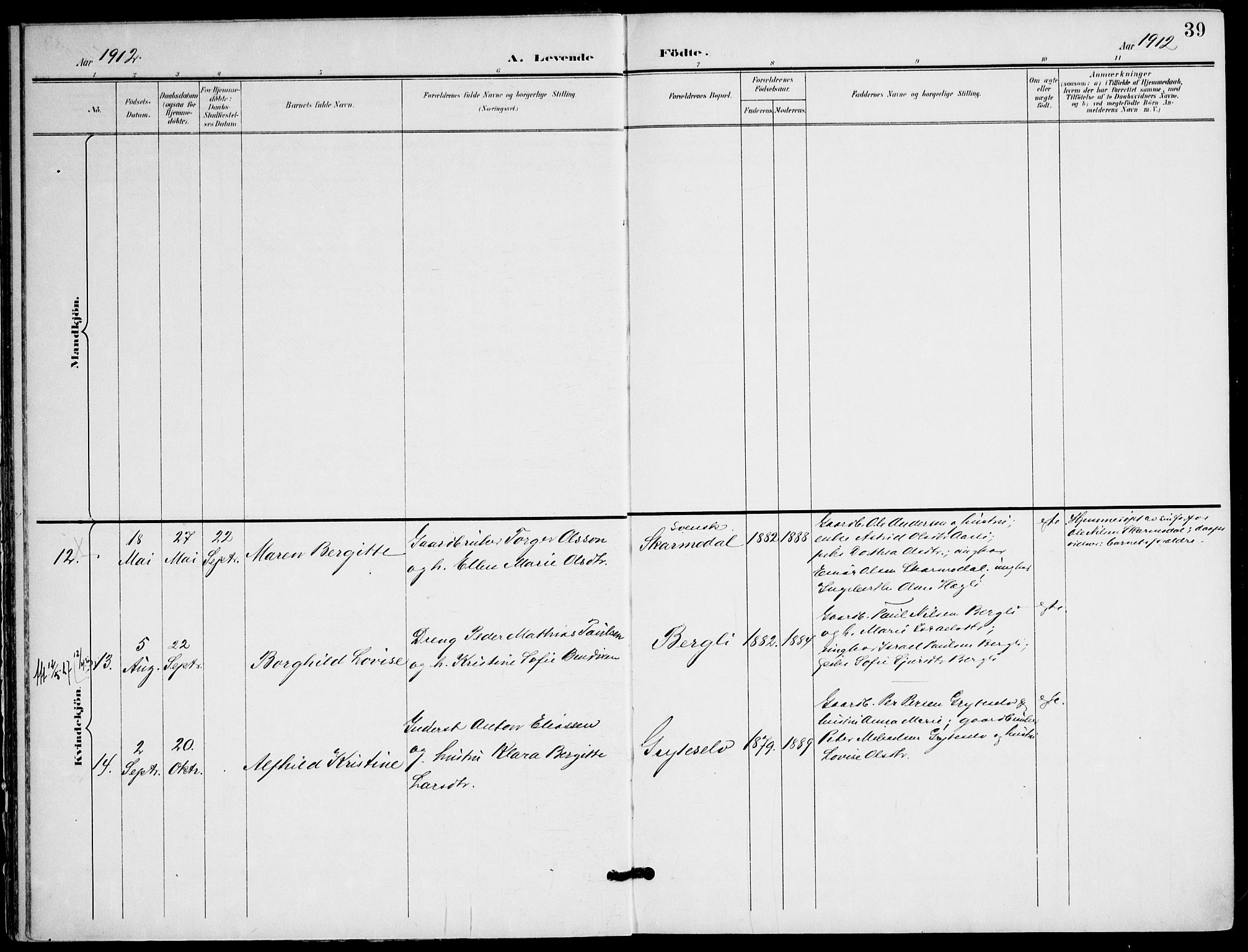 Ministerialprotokoller, klokkerbøker og fødselsregistre - Nordland, AV/SAT-A-1459/823/L0326: Parish register (official) no. 823A03, 1899-1919, p. 39