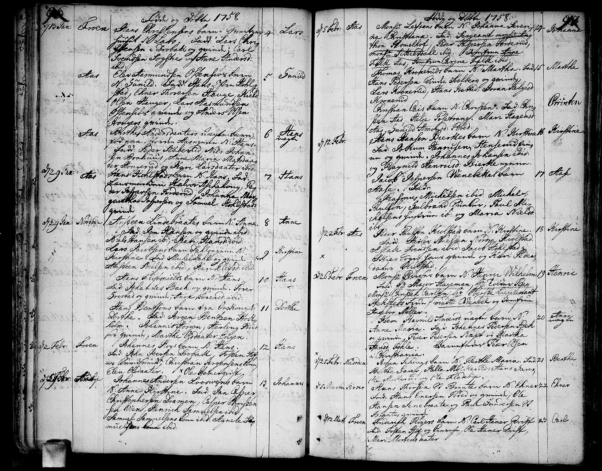 Ås prestekontor Kirkebøker, SAO/A-10894/F/Fa/L0001: Parish register (official) no. I 1, 1742-1778, p. 96-97