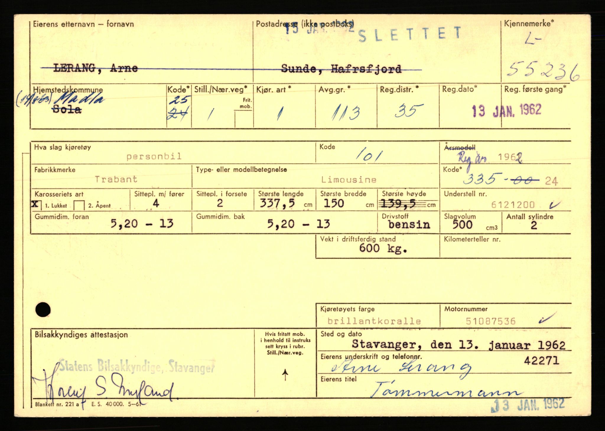 Stavanger trafikkstasjon, AV/SAST-A-101942/0/F/L0054: L-54200 - L-55699, 1930-1971, p. 2109