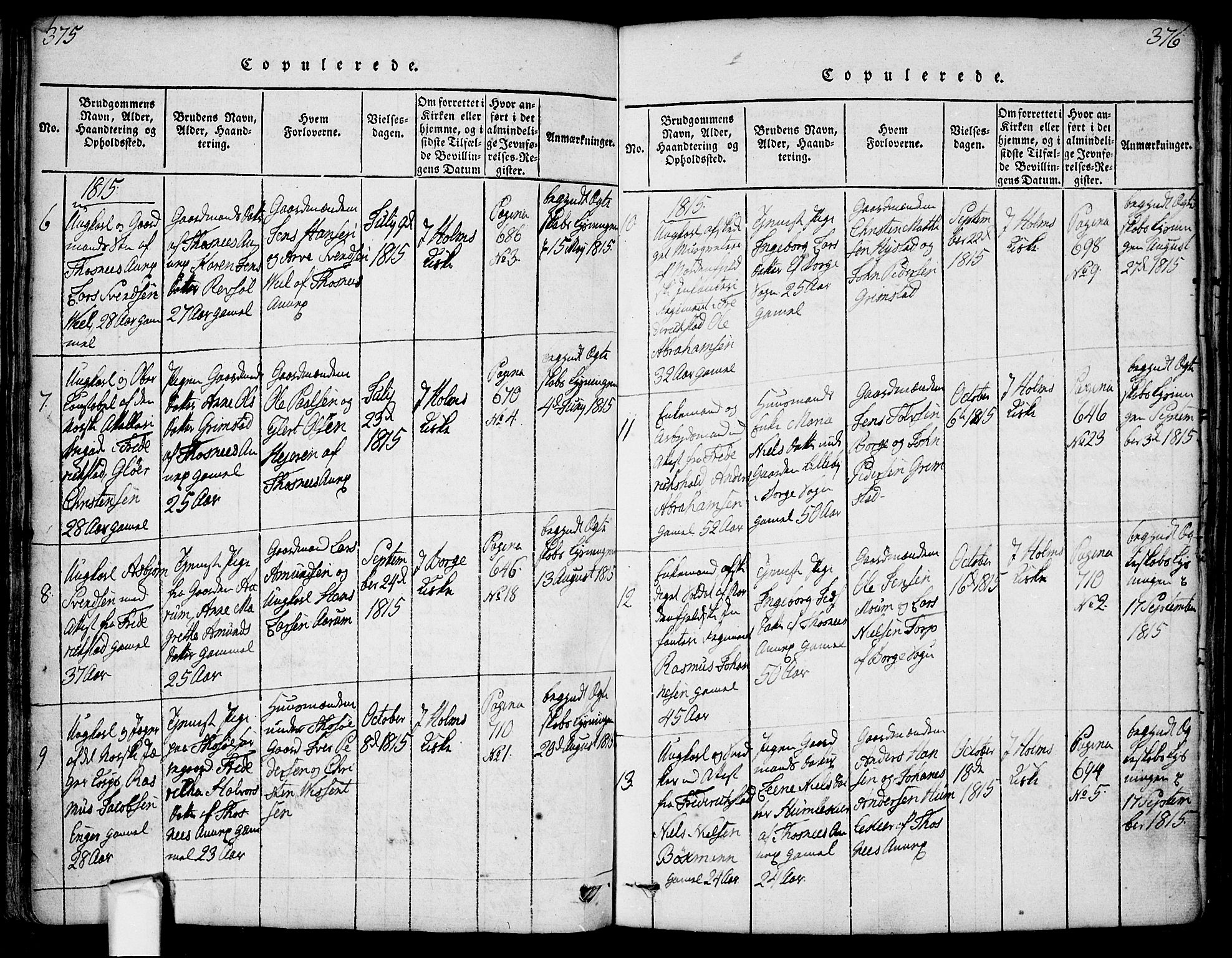 Borge prestekontor Kirkebøker, SAO/A-10903/F/Fa/L0003: Parish register (official) no. I 3, 1815-1836, p. 375-376