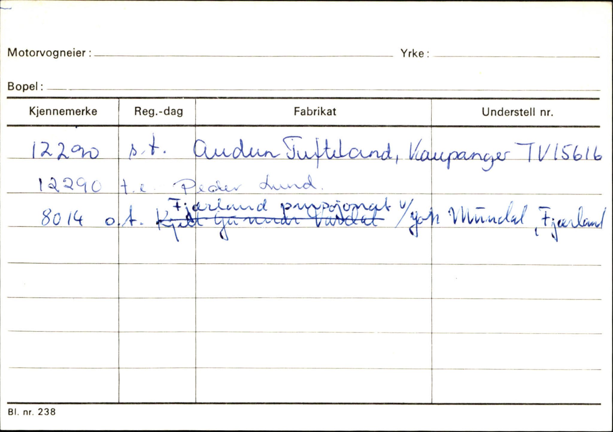 Statens vegvesen, Sogn og Fjordane vegkontor, AV/SAB-A-5301/4/F/L0125: Eigarregister Sogndal V-Å. Aurland A-Å. Fjaler A-N, 1945-1975, p. 1618