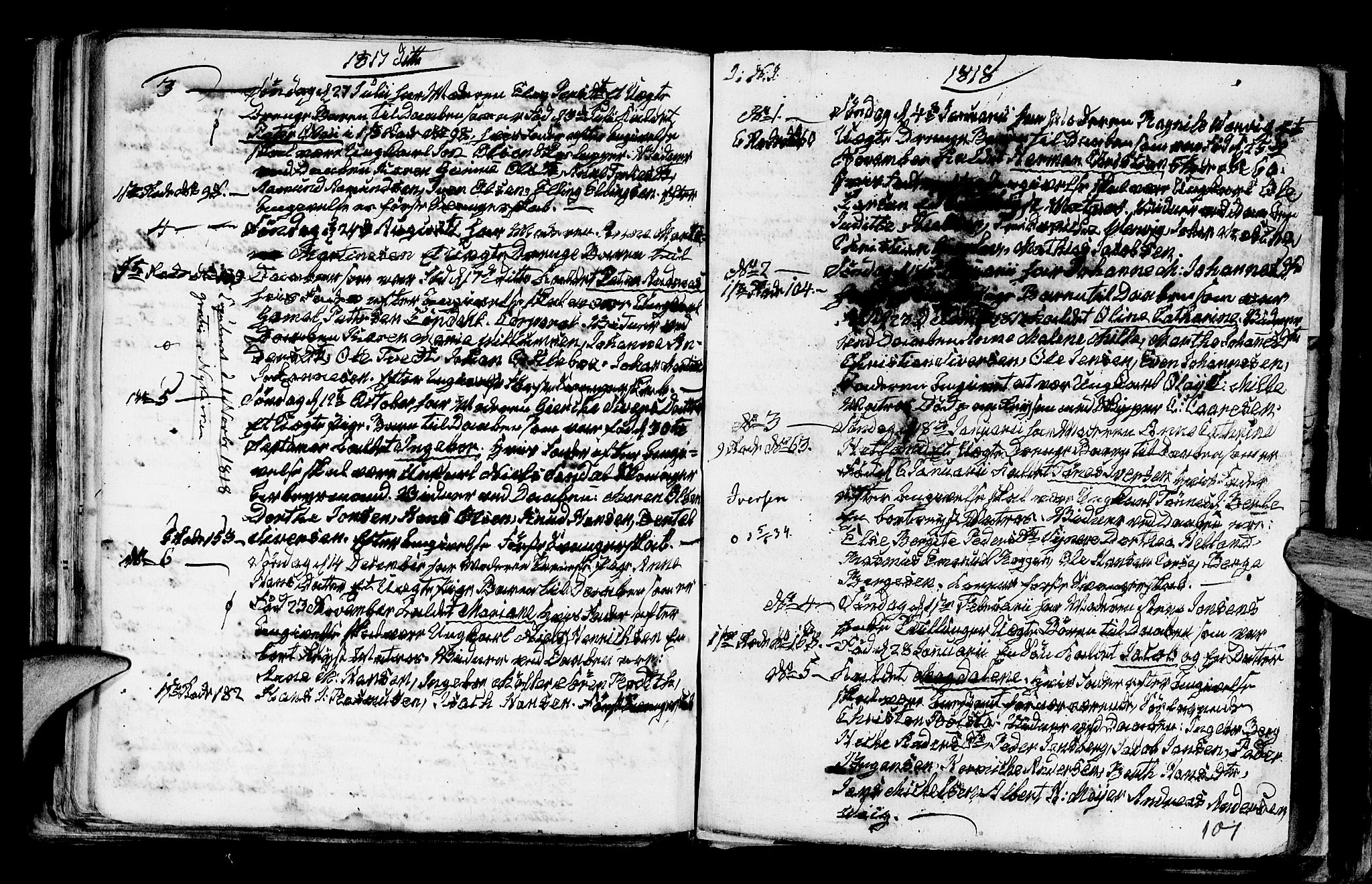 Nykirken Sokneprestembete, SAB/A-77101/H/Haa/L0001: Parish register (official) no. A 1, 1668-1820, p. 101