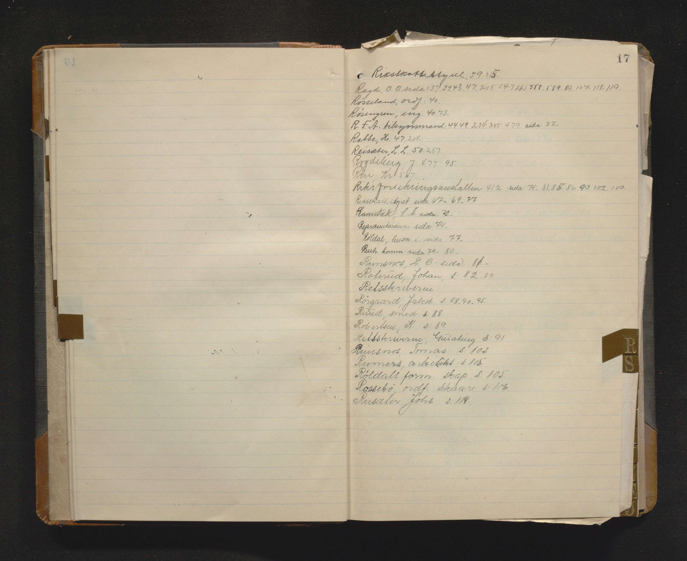 Odda kommune. Formannskapet, IKAH/1228-021/C/Ca/L0003: Postjournal, utgåande skriv, 1914-1918