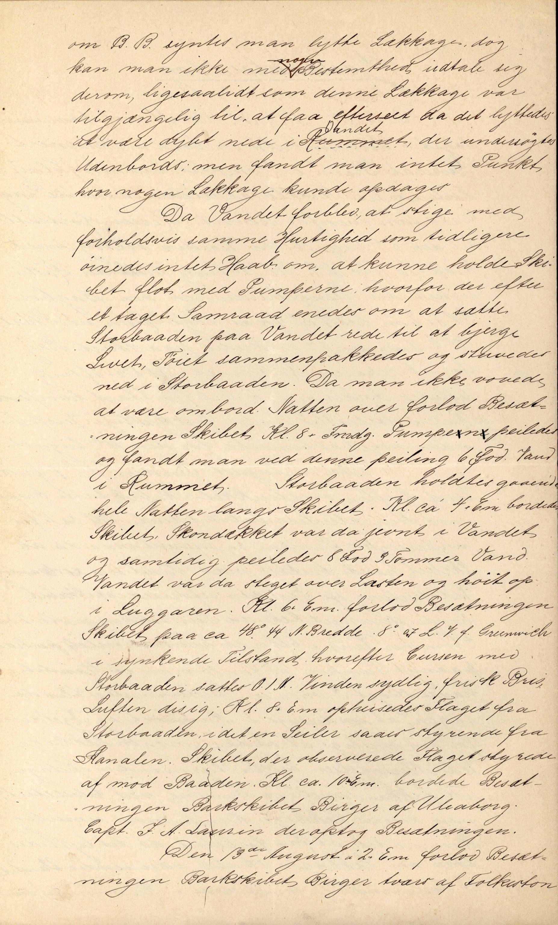 Pa 63 - Østlandske skibsassuranceforening, VEMU/A-1079/G/Ga/L0022/0003: Havaridokumenter / Ægir, Heldine, Henrik Wergeland, Høvding, General Prim, 1888, p. 72