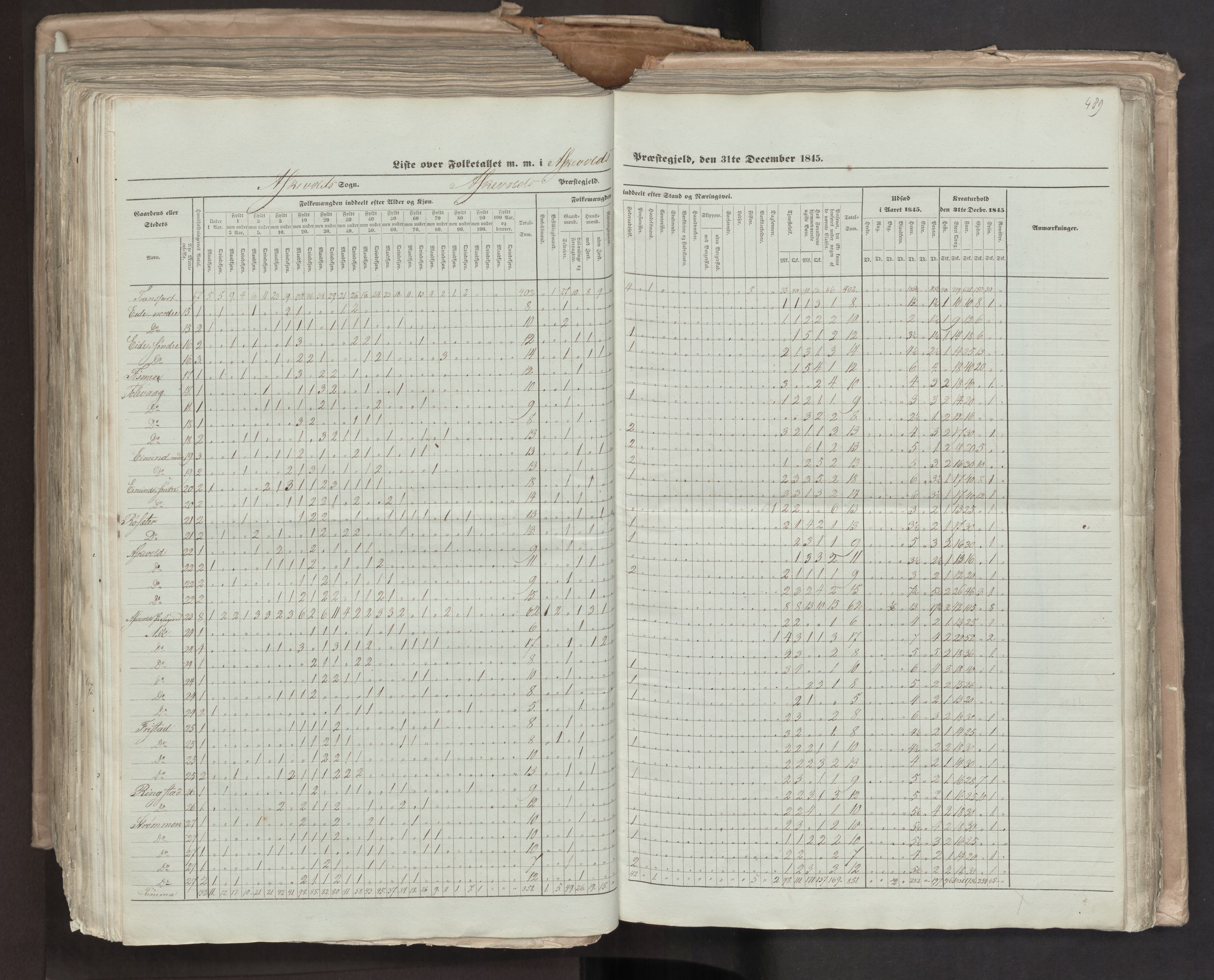 RA, Census 1845, vol. 7: Søndre Bergenhus amt og Nordre Bergenhus amt, 1845, p. 489