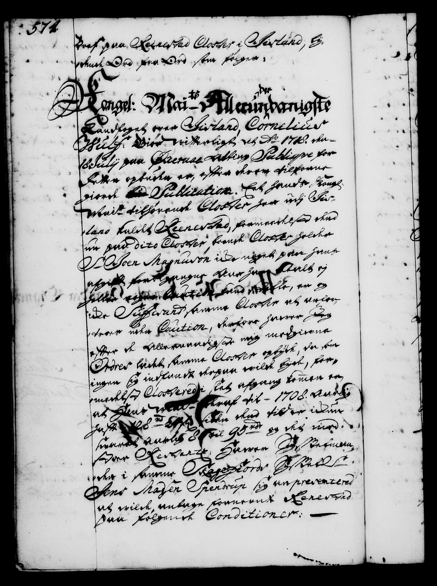 Rentekammeret, Kammerkanselliet, AV/RA-EA-3111/G/Gg/Gga/L0001: Norsk ekspedisjonsprotokoll med register (merket RK 53.1), 1720-1723, p. 574