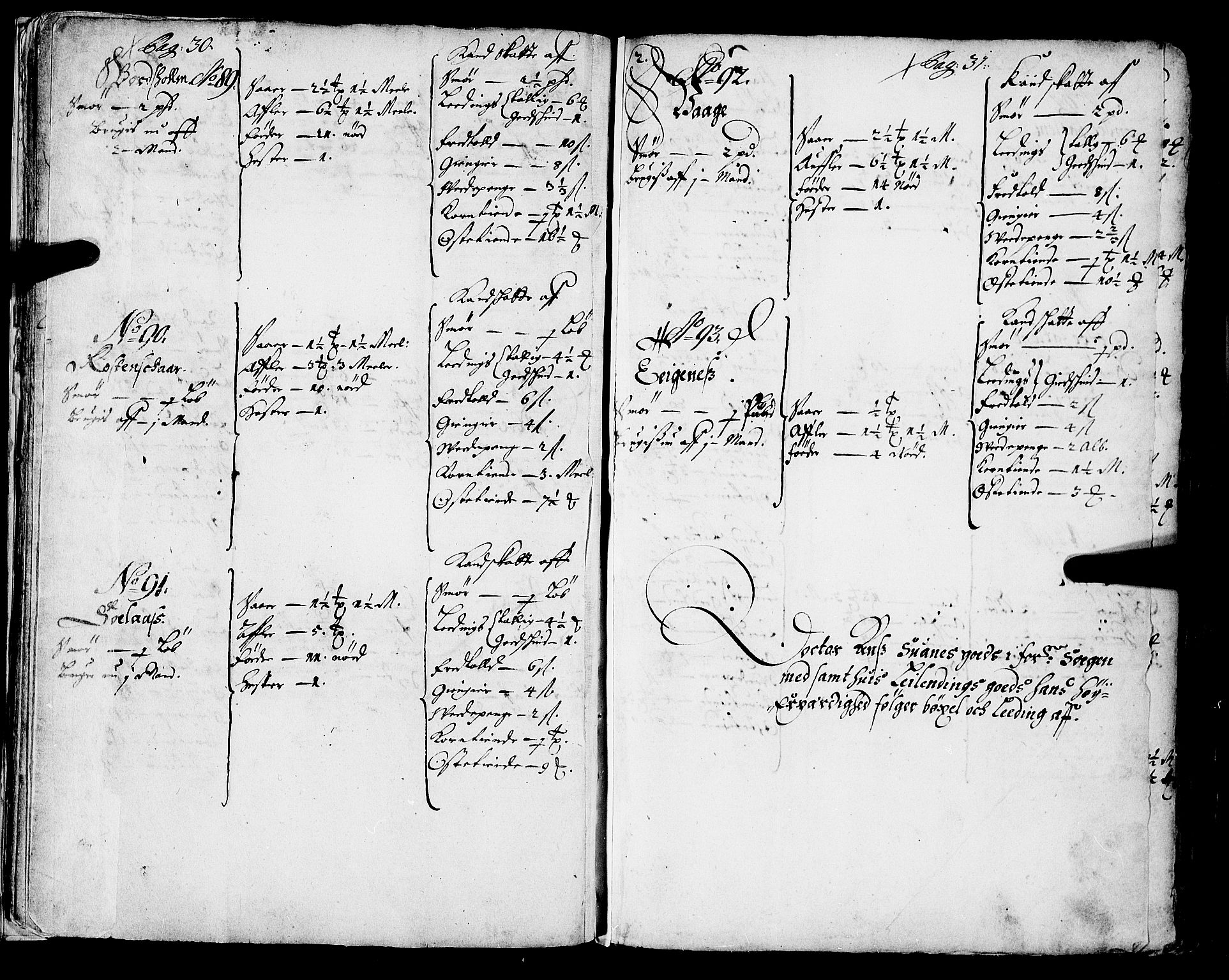 Rentekammeret inntil 1814, Realistisk ordnet avdeling, AV/RA-EA-4070/N/Nb/Nba/L0043: Sunnfjord fogderi, 1667, p. 30-31