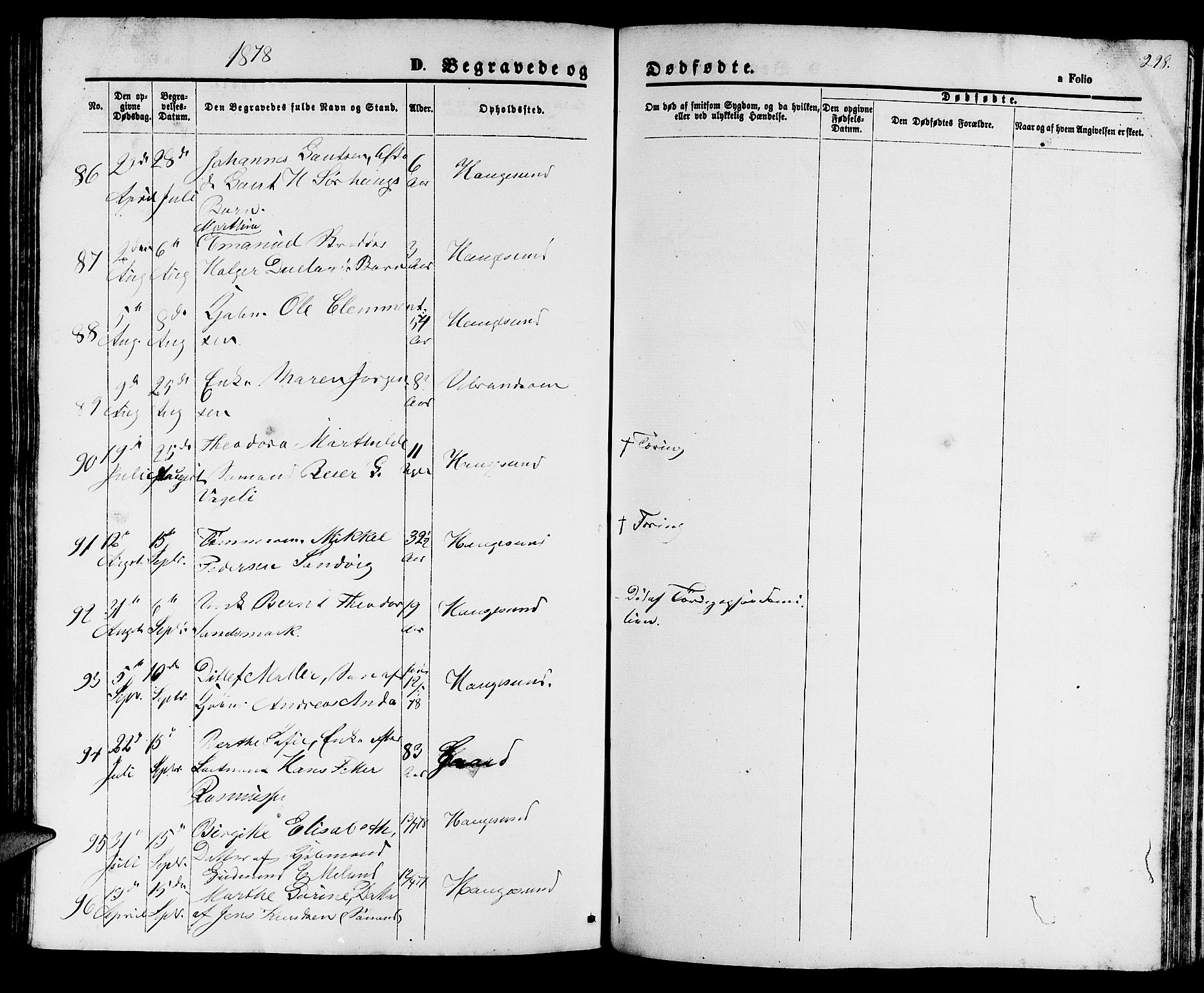 Haugesund sokneprestkontor, AV/SAST-A -101863/H/Ha/Hab/L0001: Parish register (copy) no. B 1, 1873-1881, p. 298