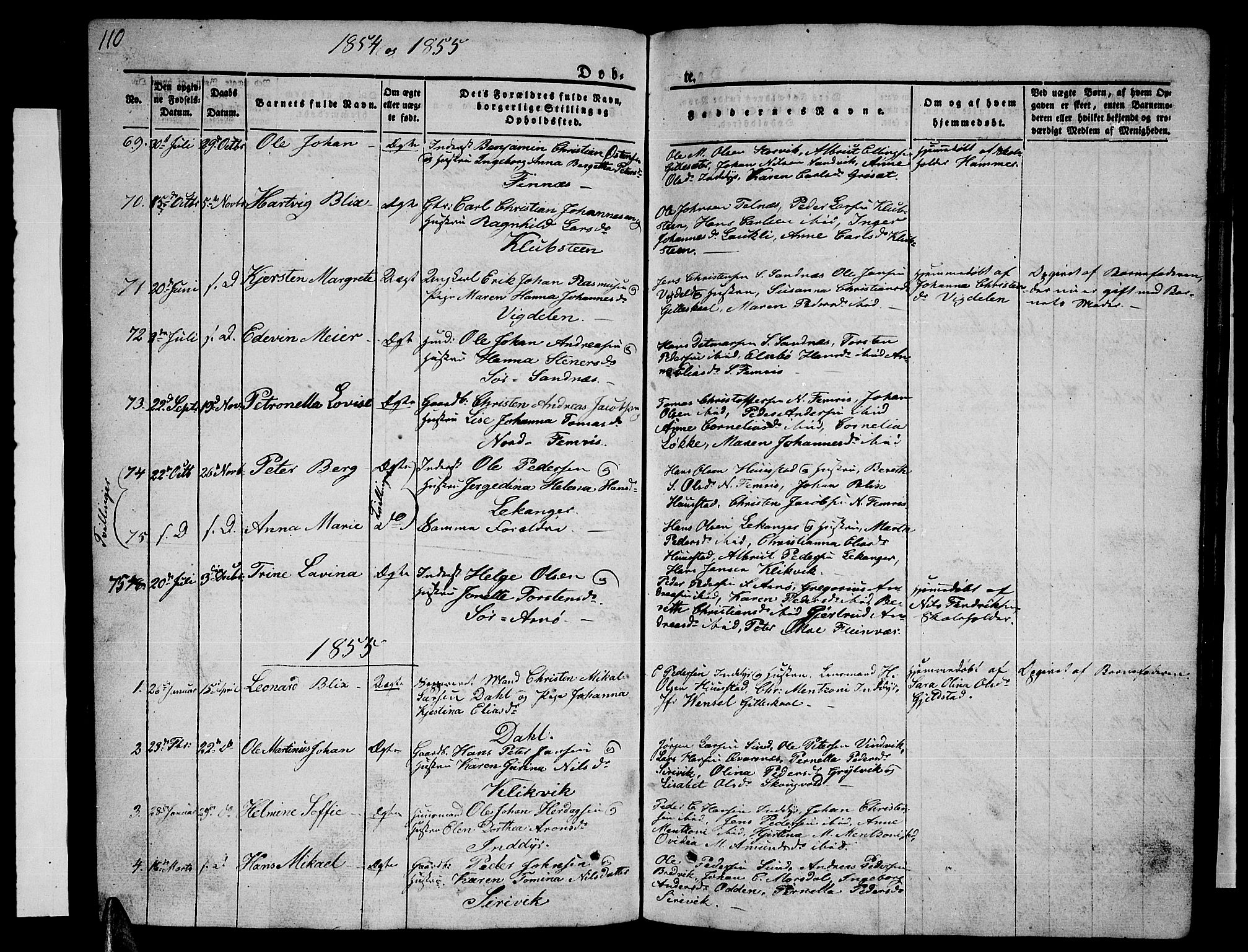 Ministerialprotokoller, klokkerbøker og fødselsregistre - Nordland, SAT/A-1459/805/L0106: Parish register (copy) no. 805C02, 1841-1861, p. 110