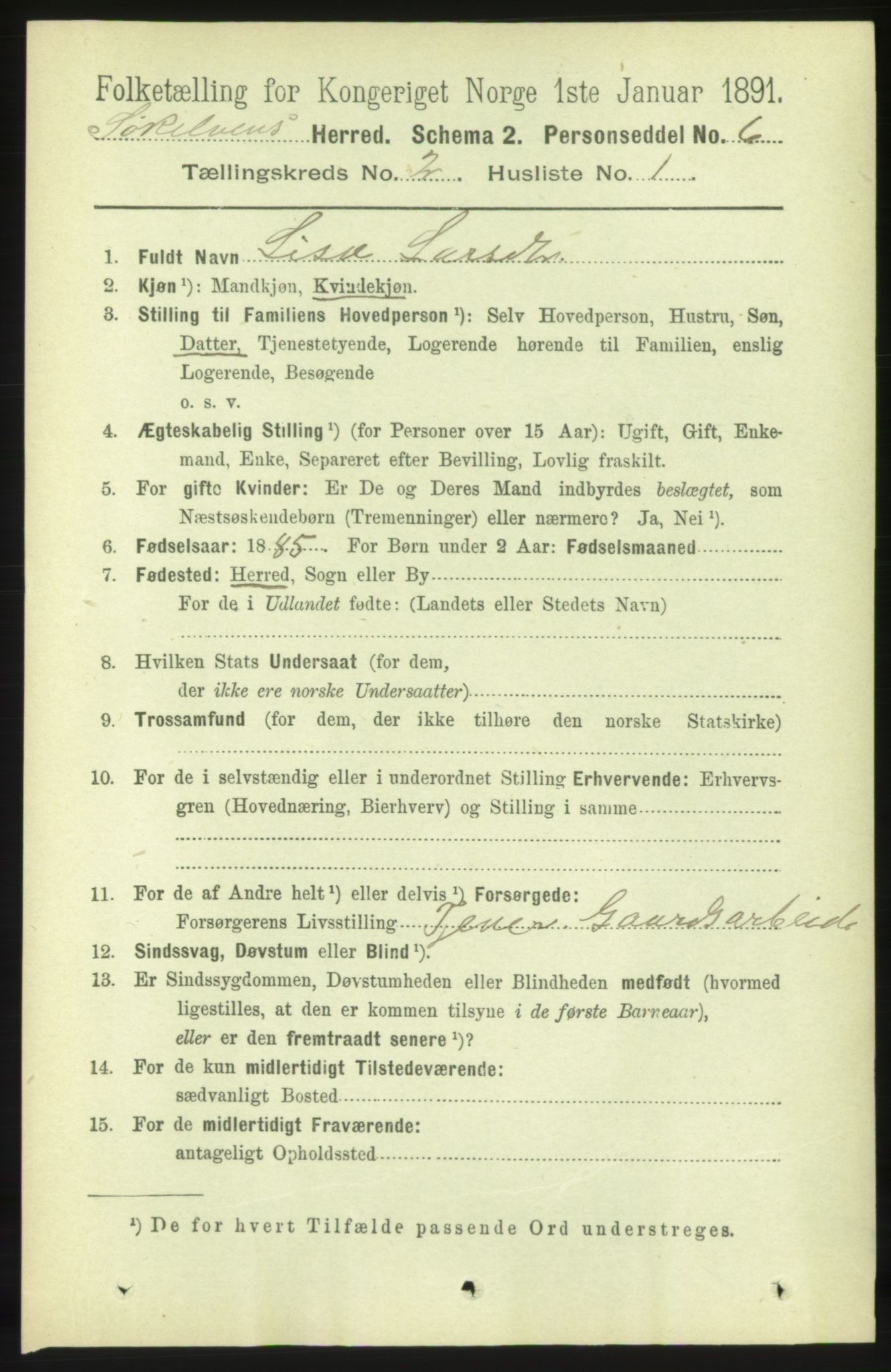 RA, 1891 census for 1528 Sykkylven, 1891, p. 844