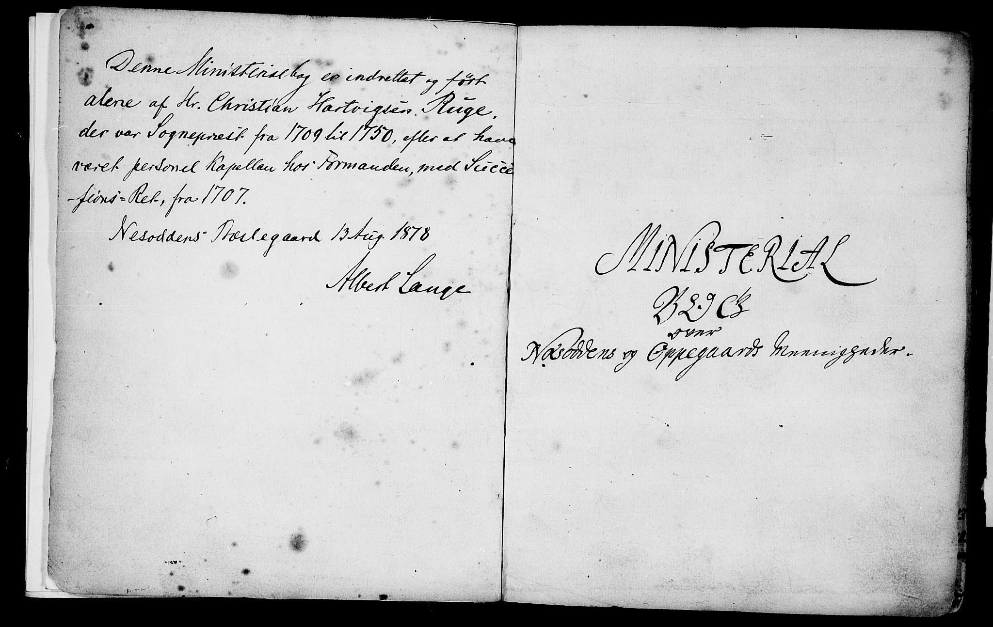 Nesodden prestekontor Kirkebøker, SAO/A-10013/F/Fa/L0001: Parish register (official) no. I 1, 1709-1749