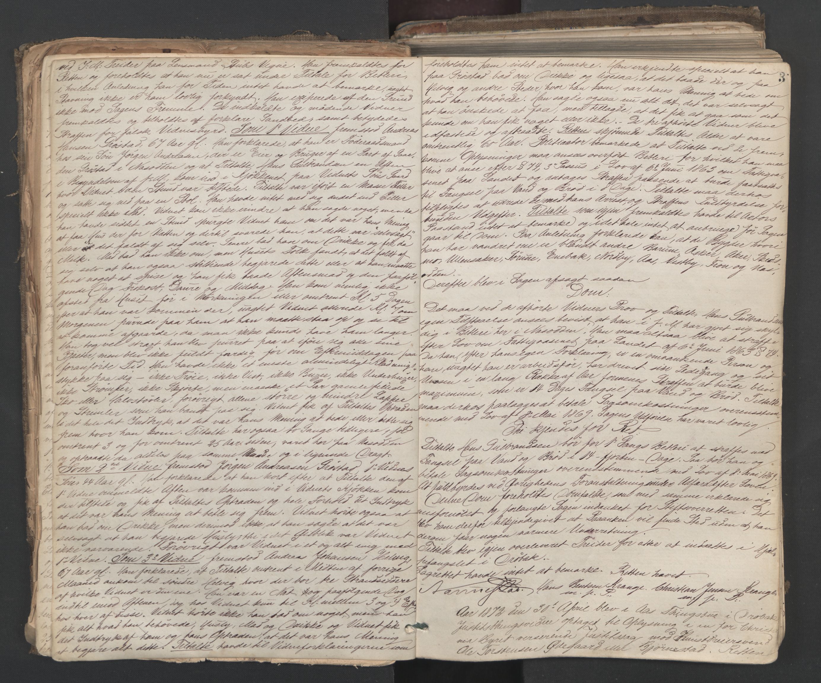 Follo sorenskriveri, AV/SAO-A-10274/F/Fc/Fca/L0013: Ekstrarettsprotokoll, 1872-1884, p. 2b-3a