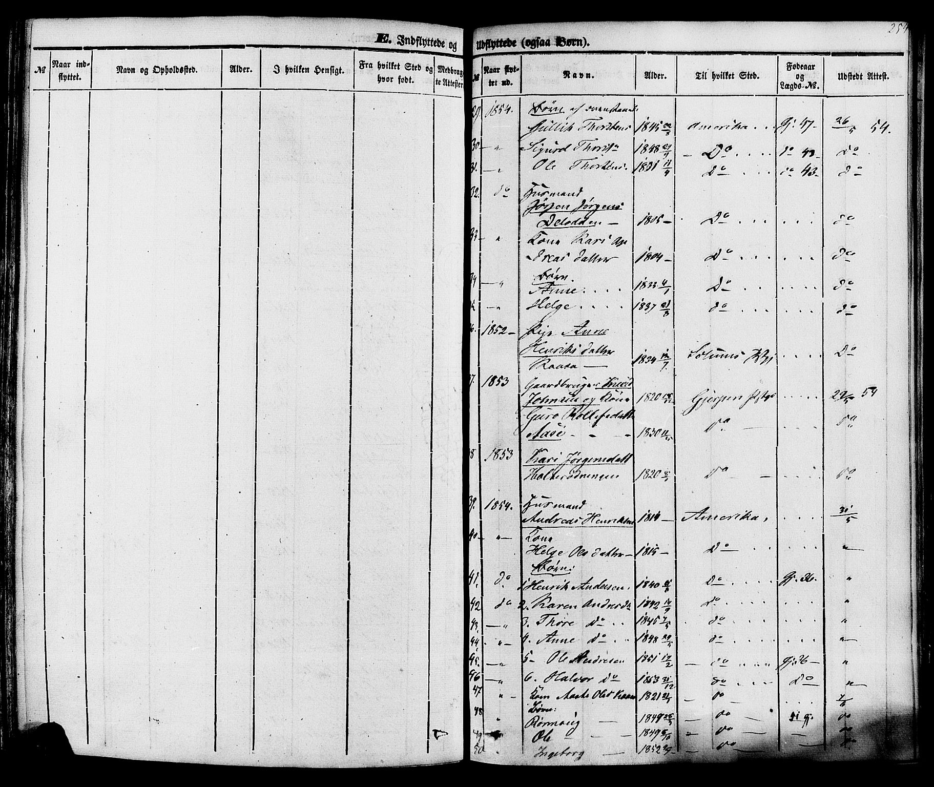 Sauherad kirkebøker, SAKO/A-298/F/Fa/L0007: Parish register (official) no. I 7, 1851-1873, p. 254