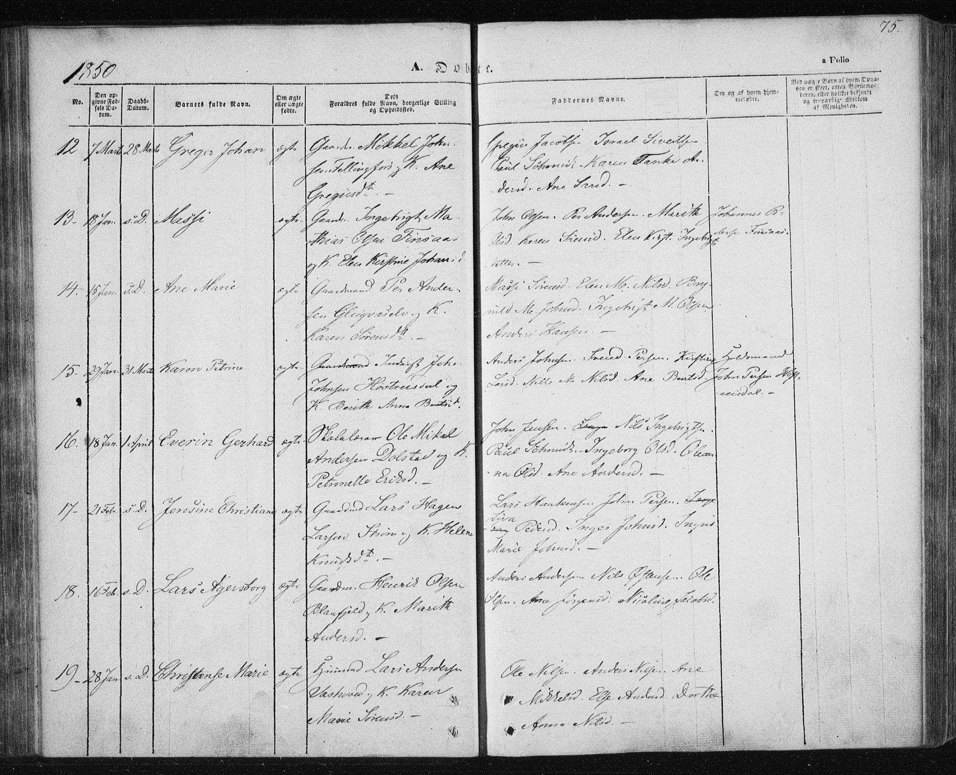 Ministerialprotokoller, klokkerbøker og fødselsregistre - Nordland, AV/SAT-A-1459/820/L0291: Parish register (official) no. 820A12, 1846-1854, p. 75