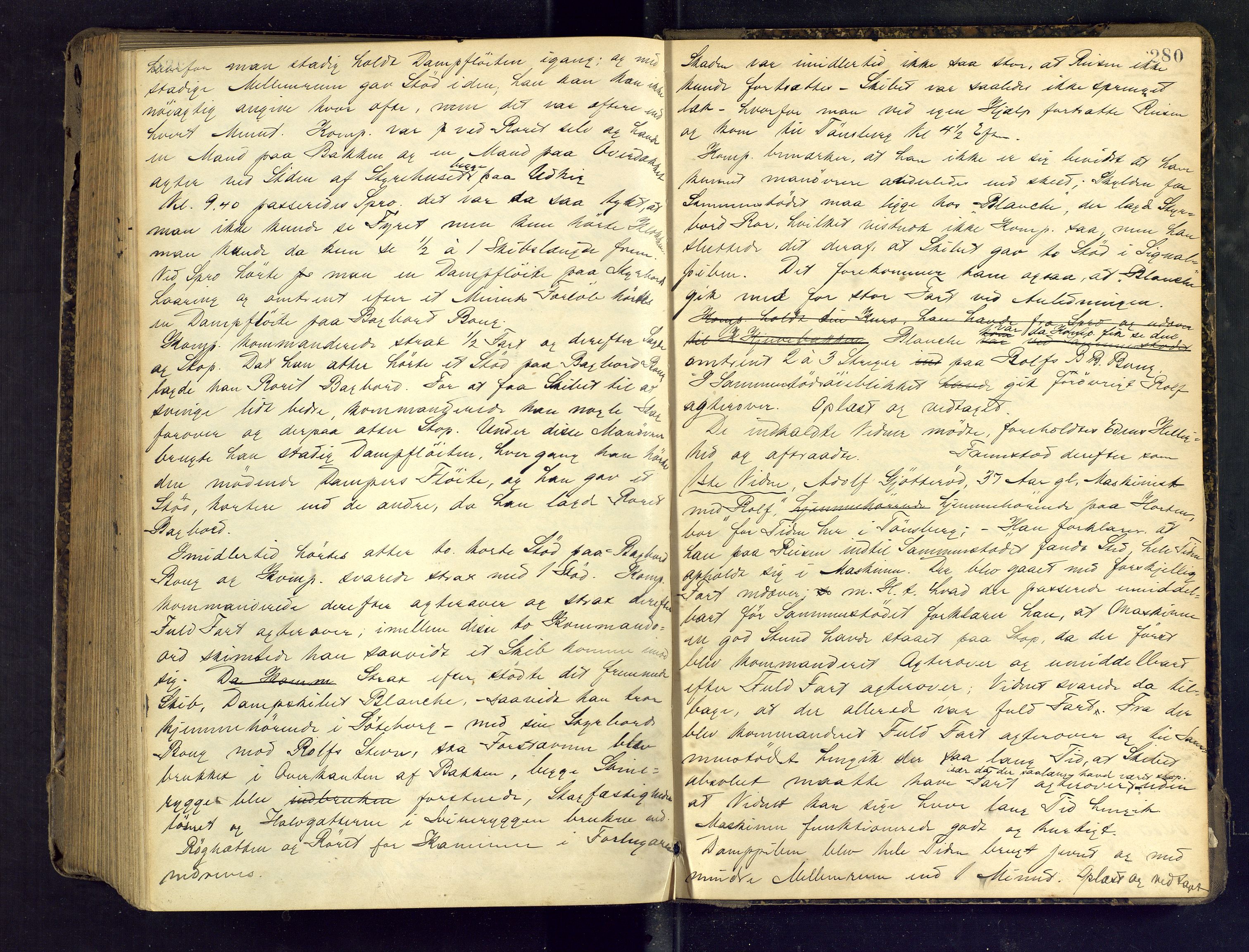 Tønsberg byfogd, AV/SAKO-A-224/F/Fb/L0012: Ekstrarettsprotokoll, 1890-1897, p. 280