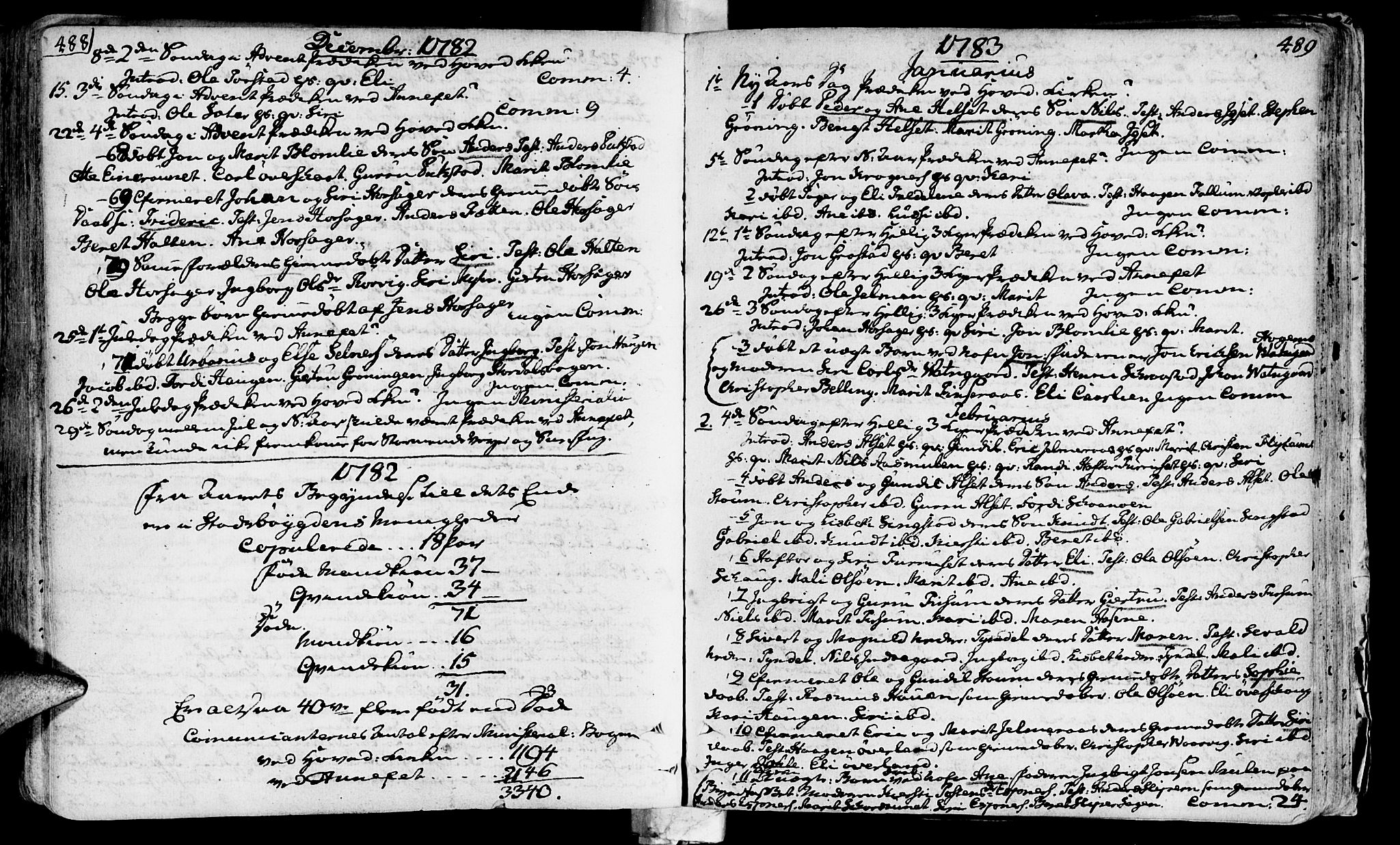 Ministerialprotokoller, klokkerbøker og fødselsregistre - Sør-Trøndelag, SAT/A-1456/646/L0605: Parish register (official) no. 646A03, 1751-1790, p. 488-489