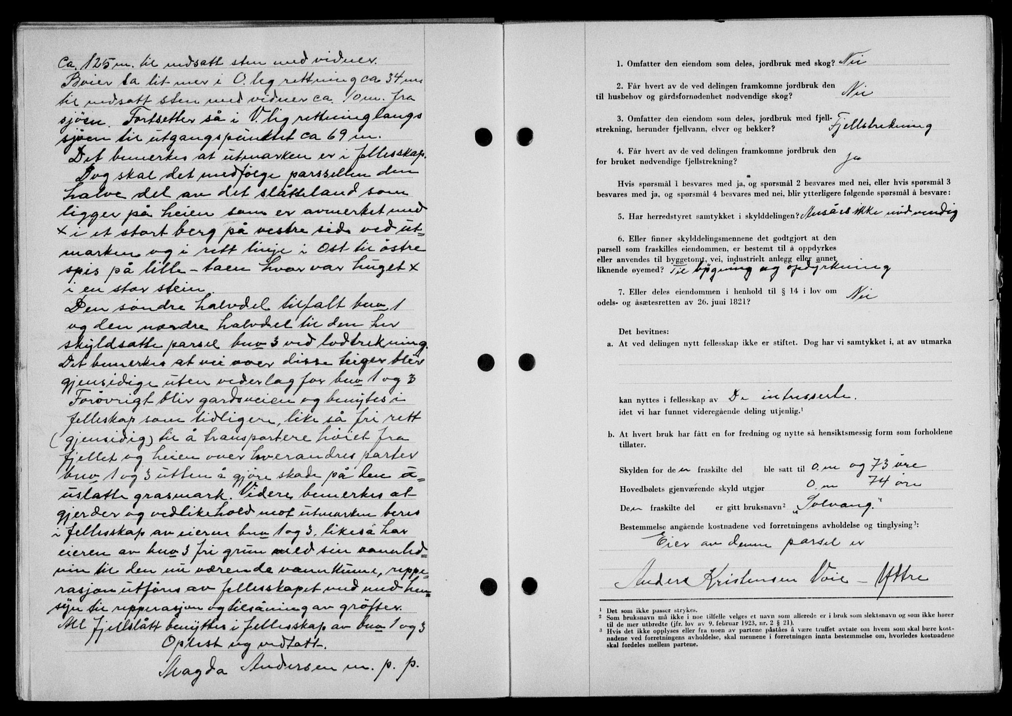 Lofoten sorenskriveri, SAT/A-0017/1/2/2C/L0016a: Mortgage book no. 16a, 1947-1947, Diary no: : 1013/1947