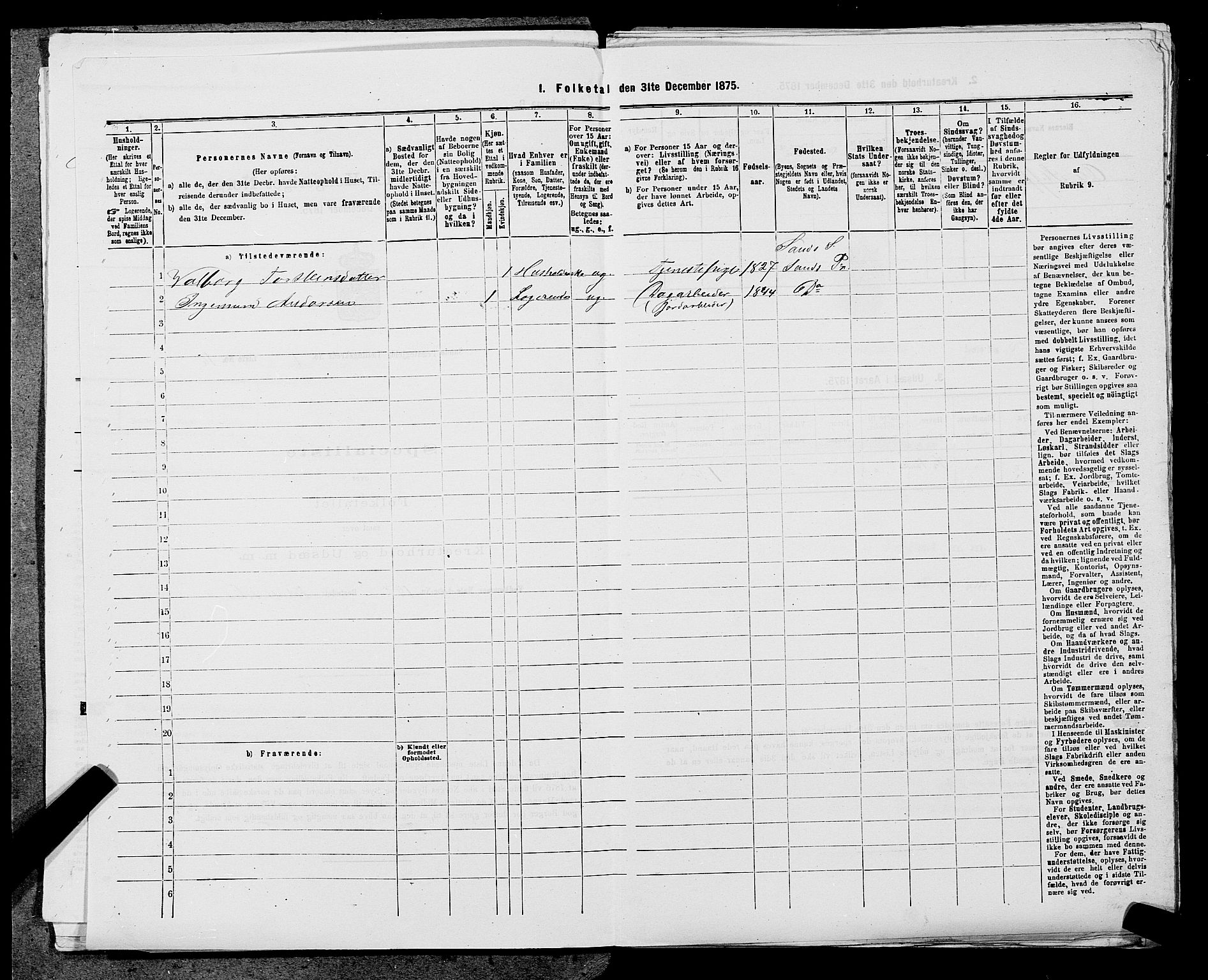 SAST, 1875 census for 1136P Sand, 1875, p. 69