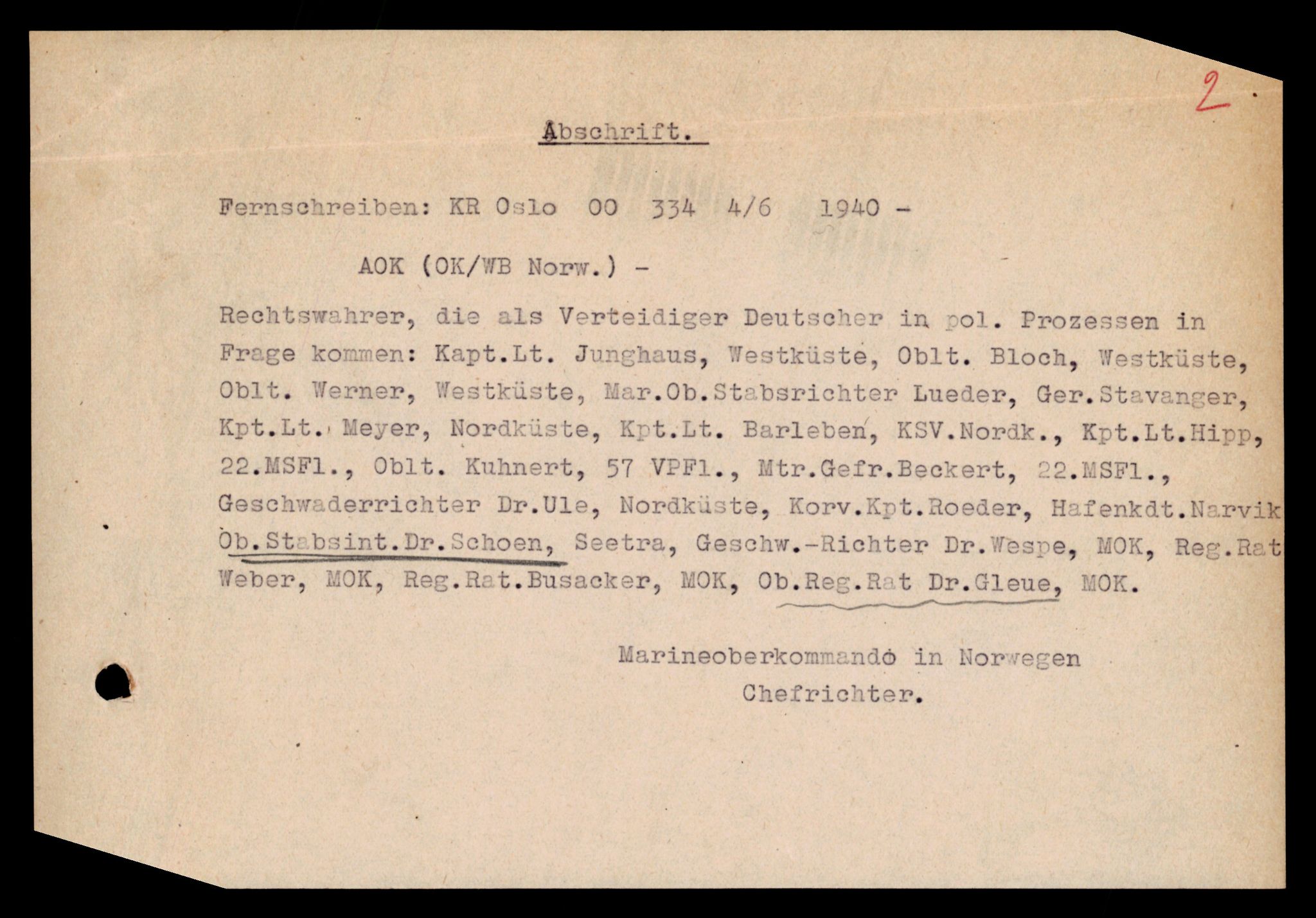 Forsvarets Overkommando. 2 kontor. Arkiv 11.4. Spredte tyske arkivsaker, AV/RA-RAFA-7031/D/Dar/Darc/L0009: FO.II, 1945-1948, p. 8