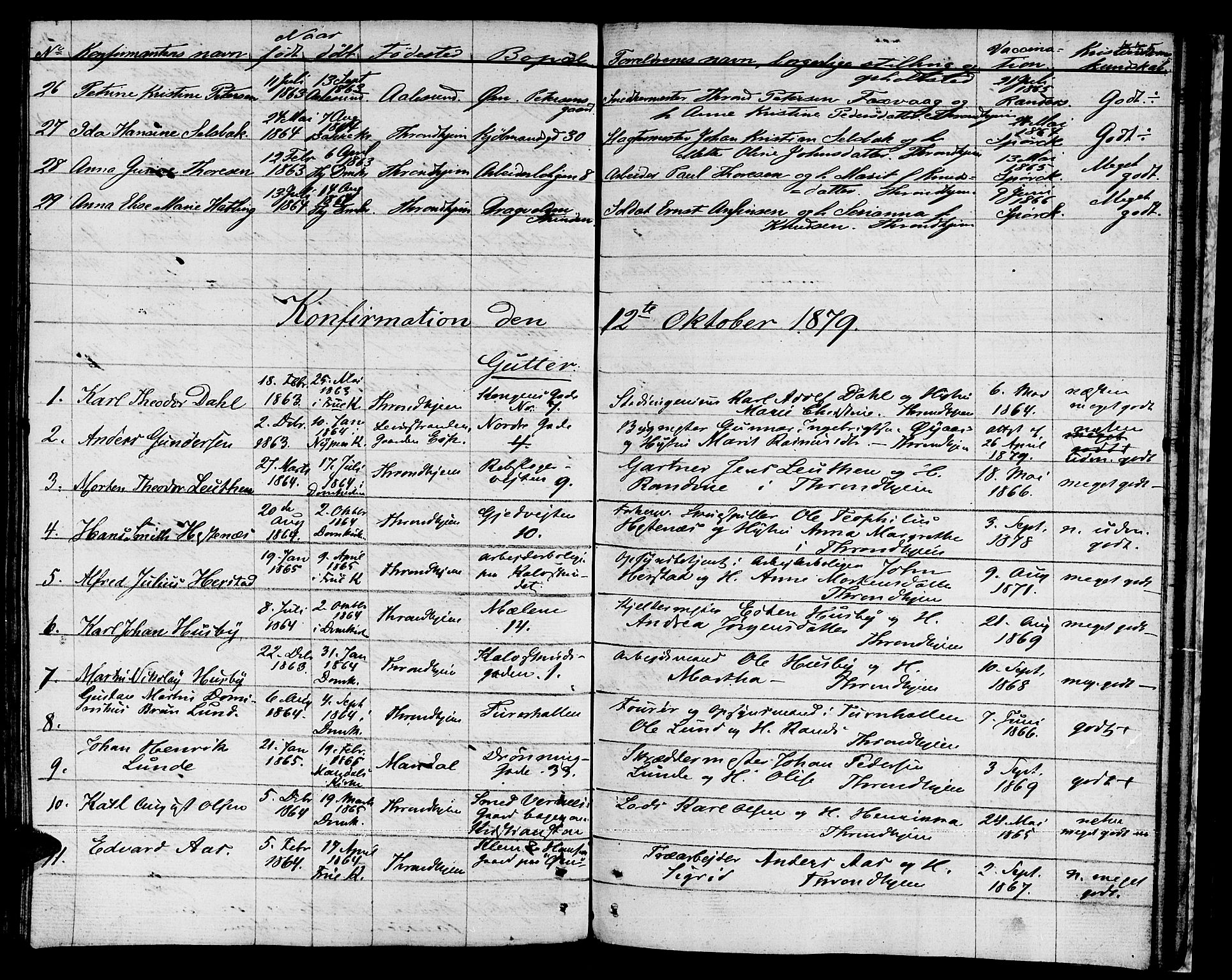 Ministerialprotokoller, klokkerbøker og fødselsregistre - Sør-Trøndelag, SAT/A-1456/601/L0070: Curate's parish register no. 601B03, 1821-1881, p. 335